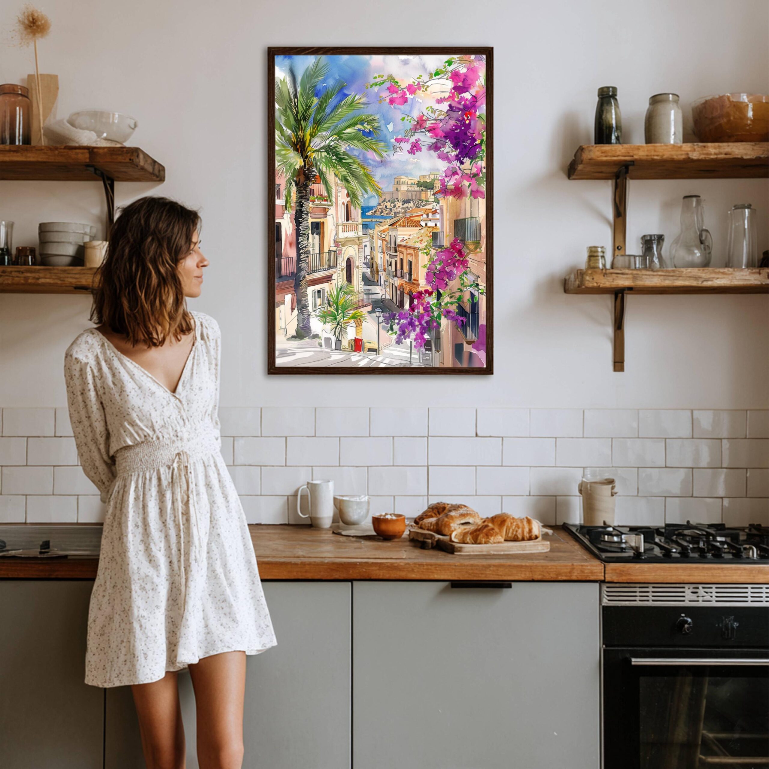 Alicante Costa Blanca Spain Watercolor: Spanish Travel Art Poster - Image 3