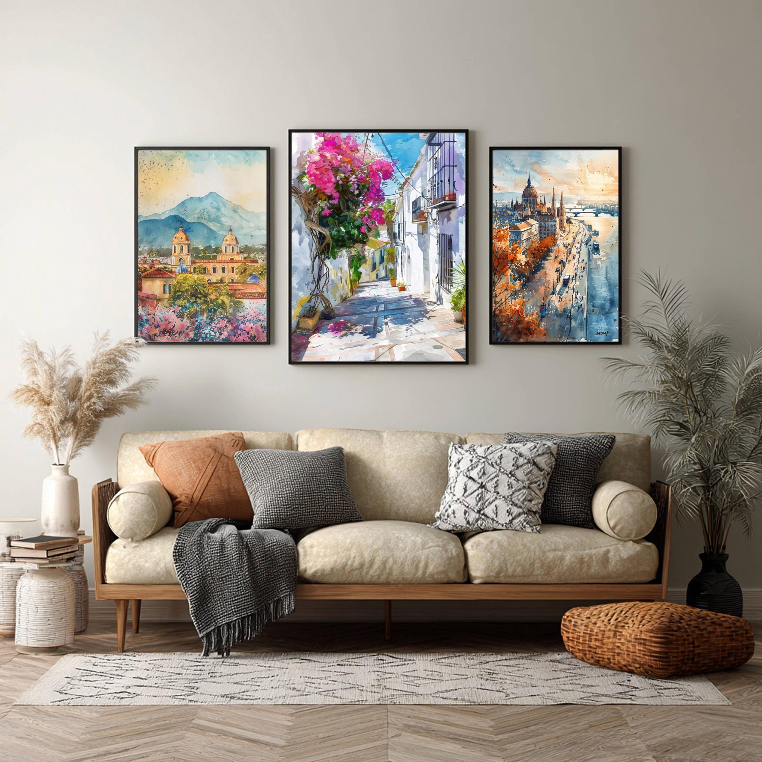 Estepona Costa del Sol Spain Europe Watercolor Print: Travel Art Poster - Image 5