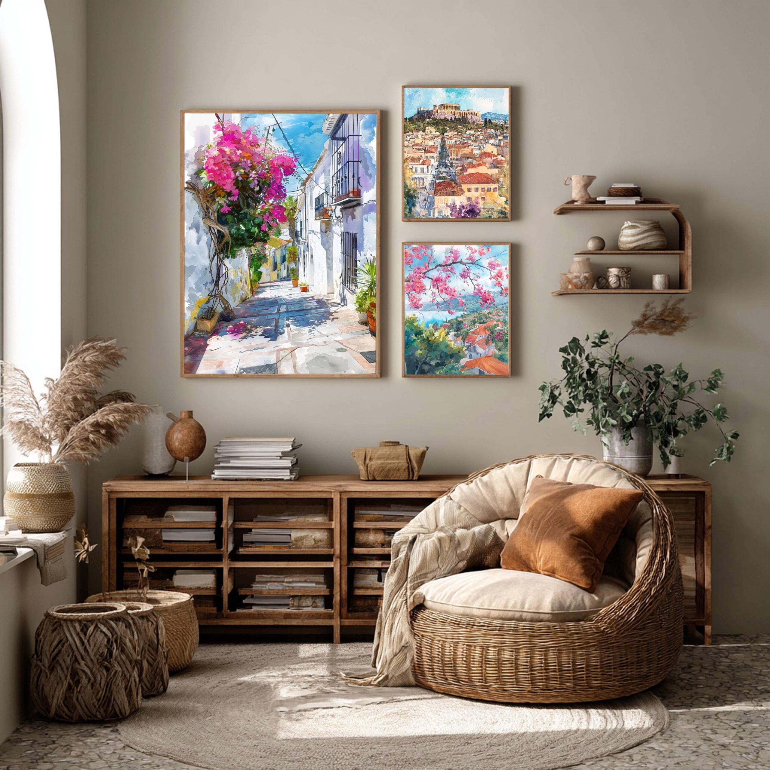 Estepona Costa del Sol Spain Europe Watercolor Print: Travel Art Poster - Image 6