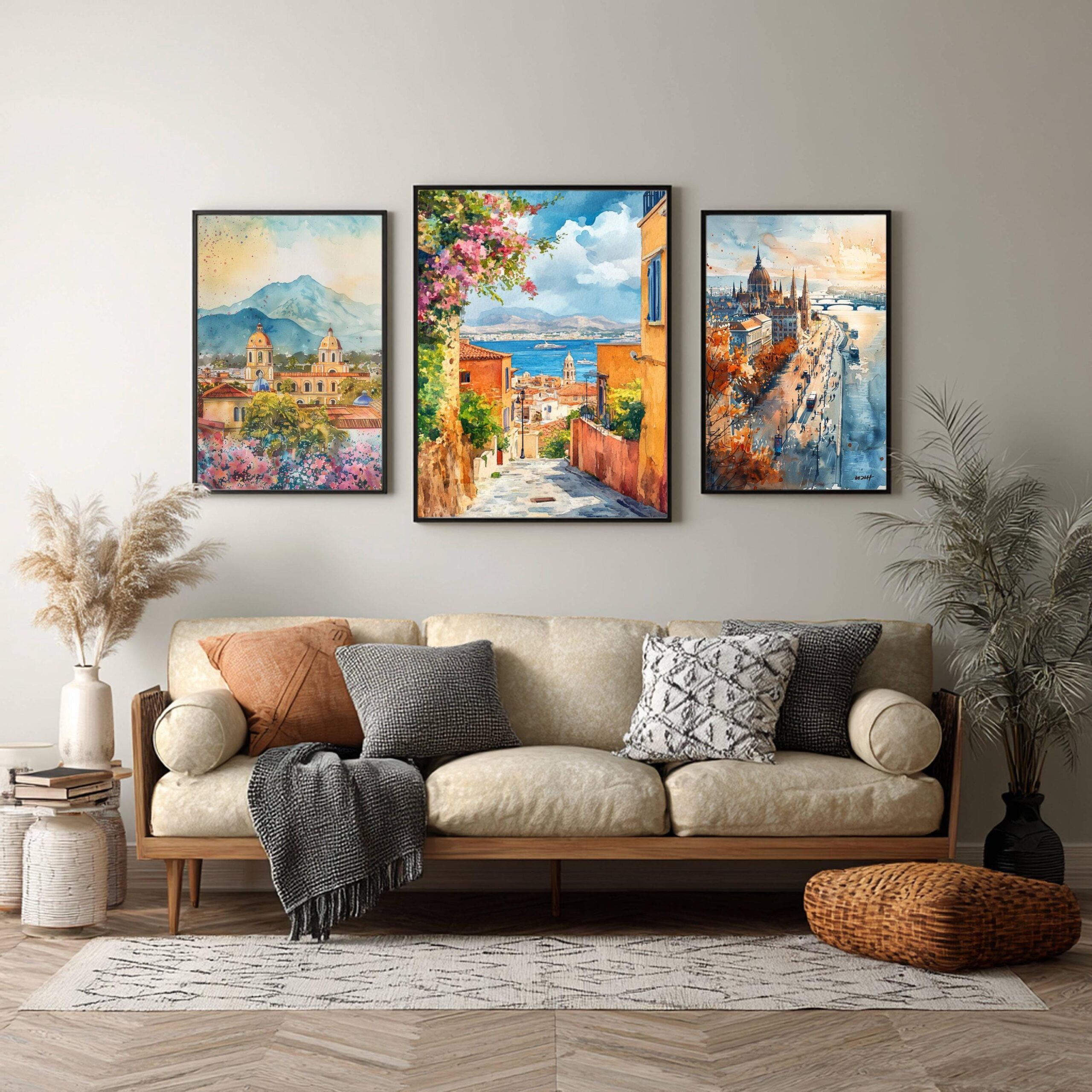 Chania Crete Greece Europe Watercolor Print: Greek Travel Art Poster - Image 5