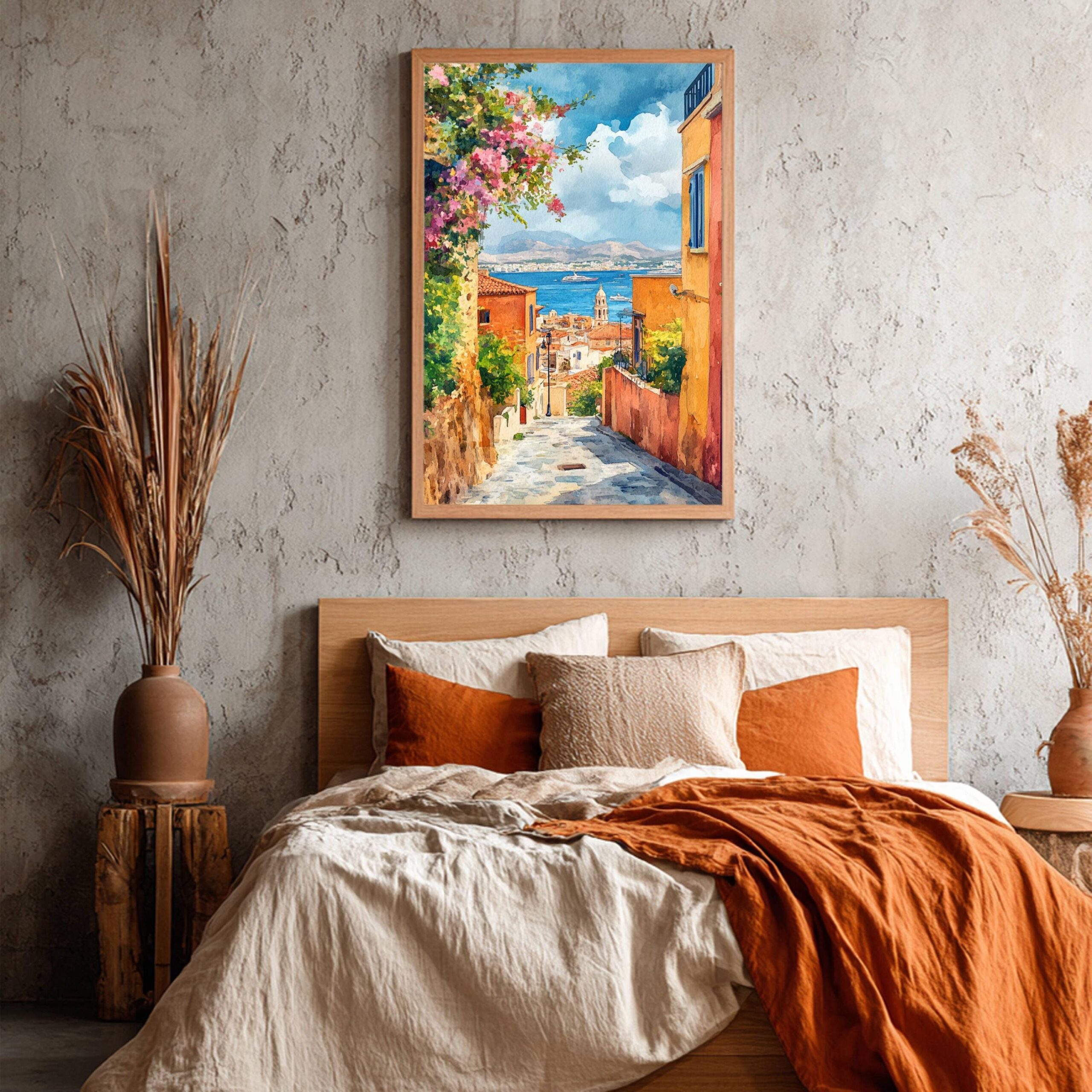 Chania Crete Greece Europe Watercolor Print: Greek Travel Art Poster - Image 8