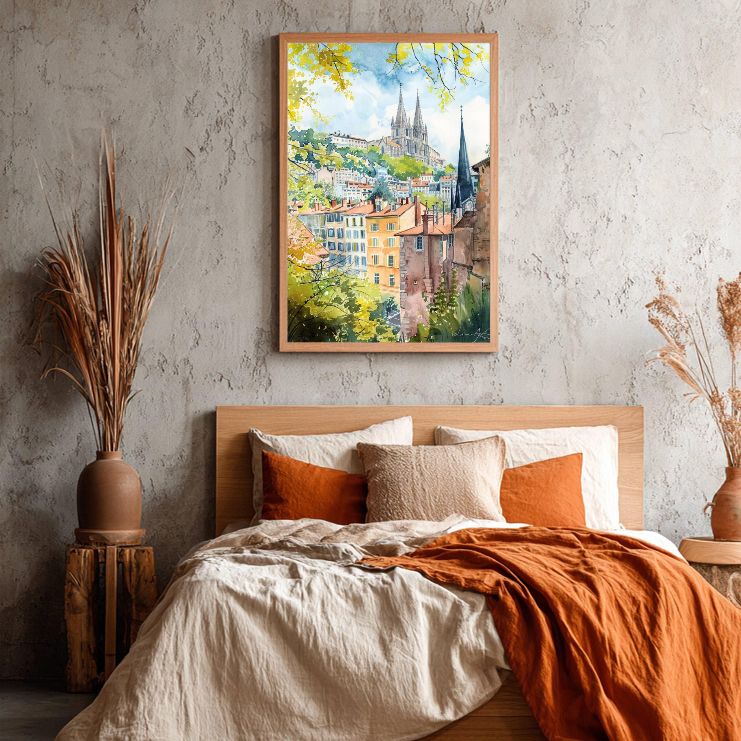 Lyon France Watercolor: Travel Art Poster - Image 7