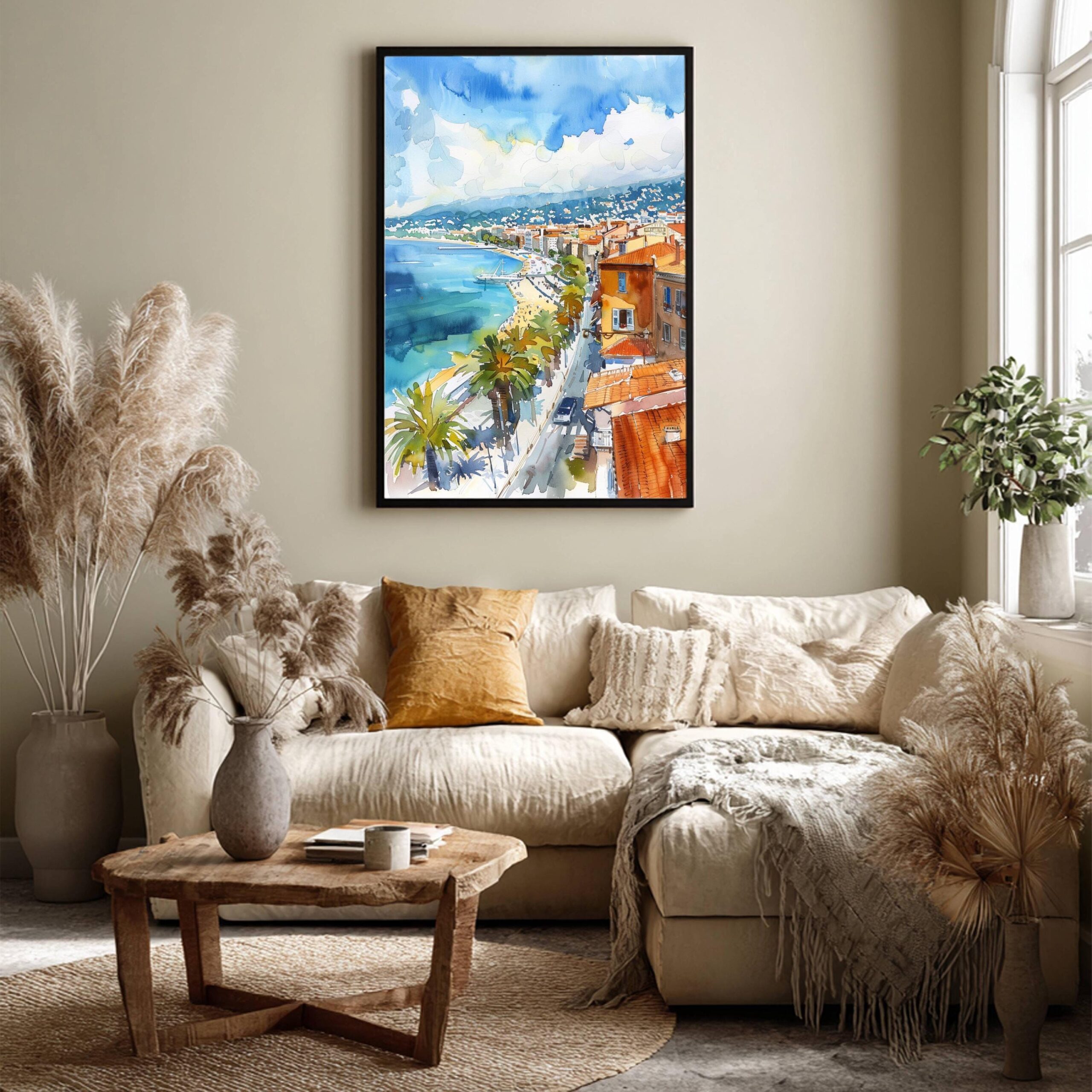 Nice France Watercolor: Travel Poster - Image 9