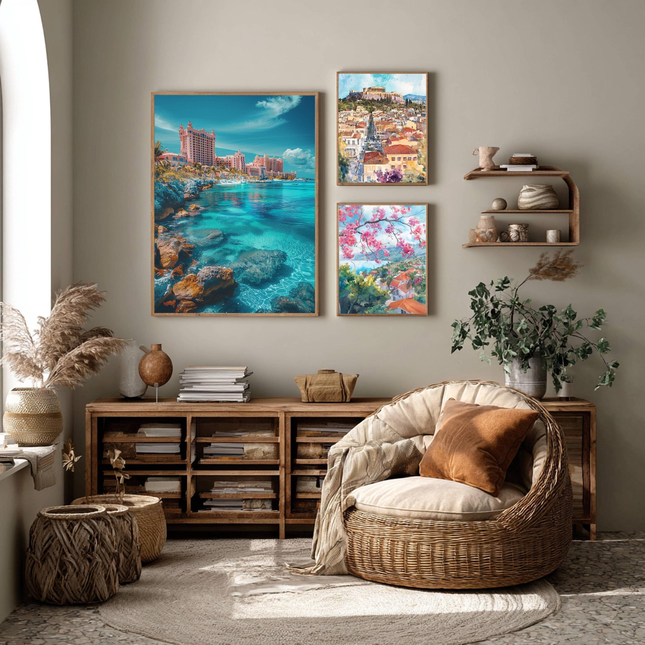 Nassau The Bahamas Caribbean Watercolor: Travel Poster - Image 6