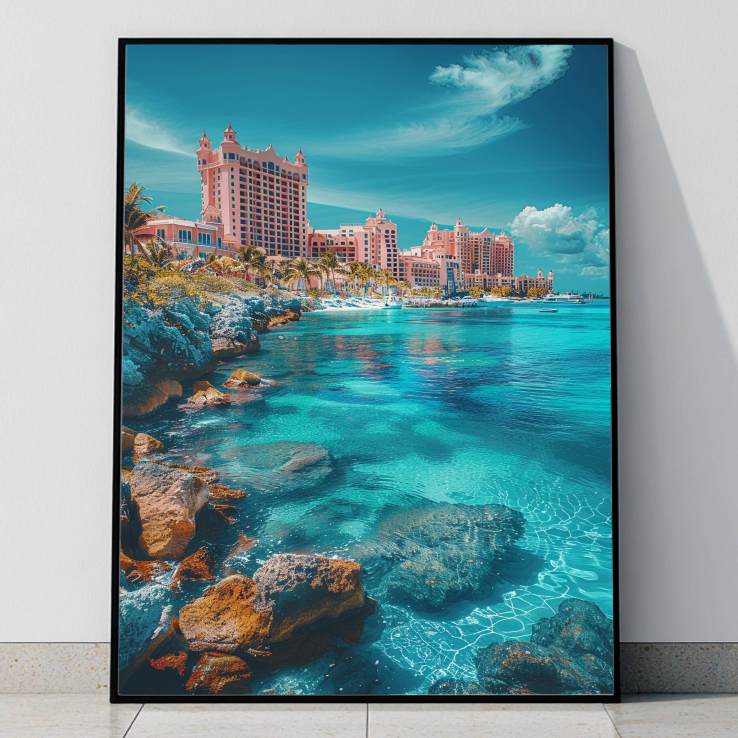 Nassau The Bahamas Caribbean Watercolor: Travel Poster - Image 9