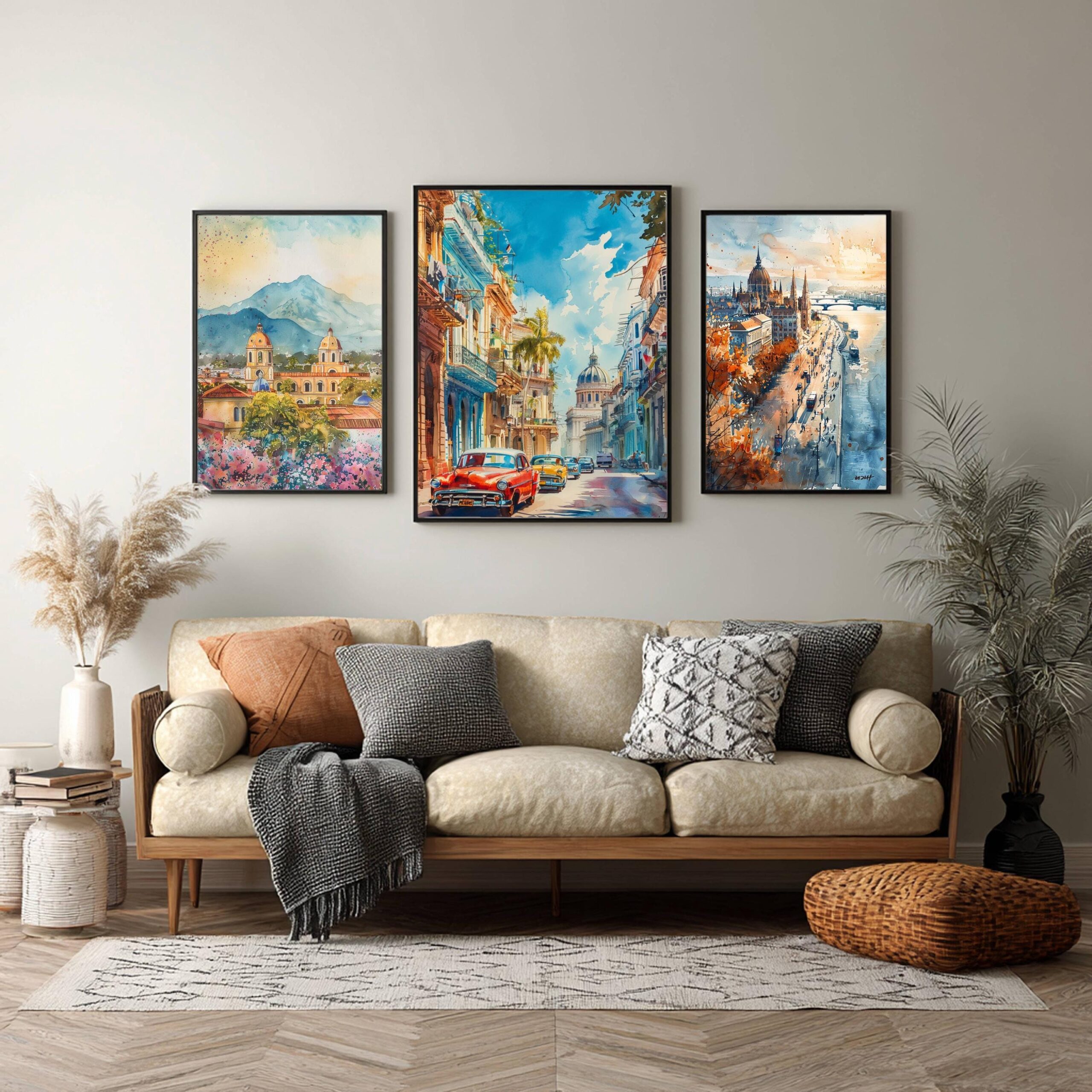 Havana Cuba Caribbean Watercolor Print: Travel Art Poster - Image 5