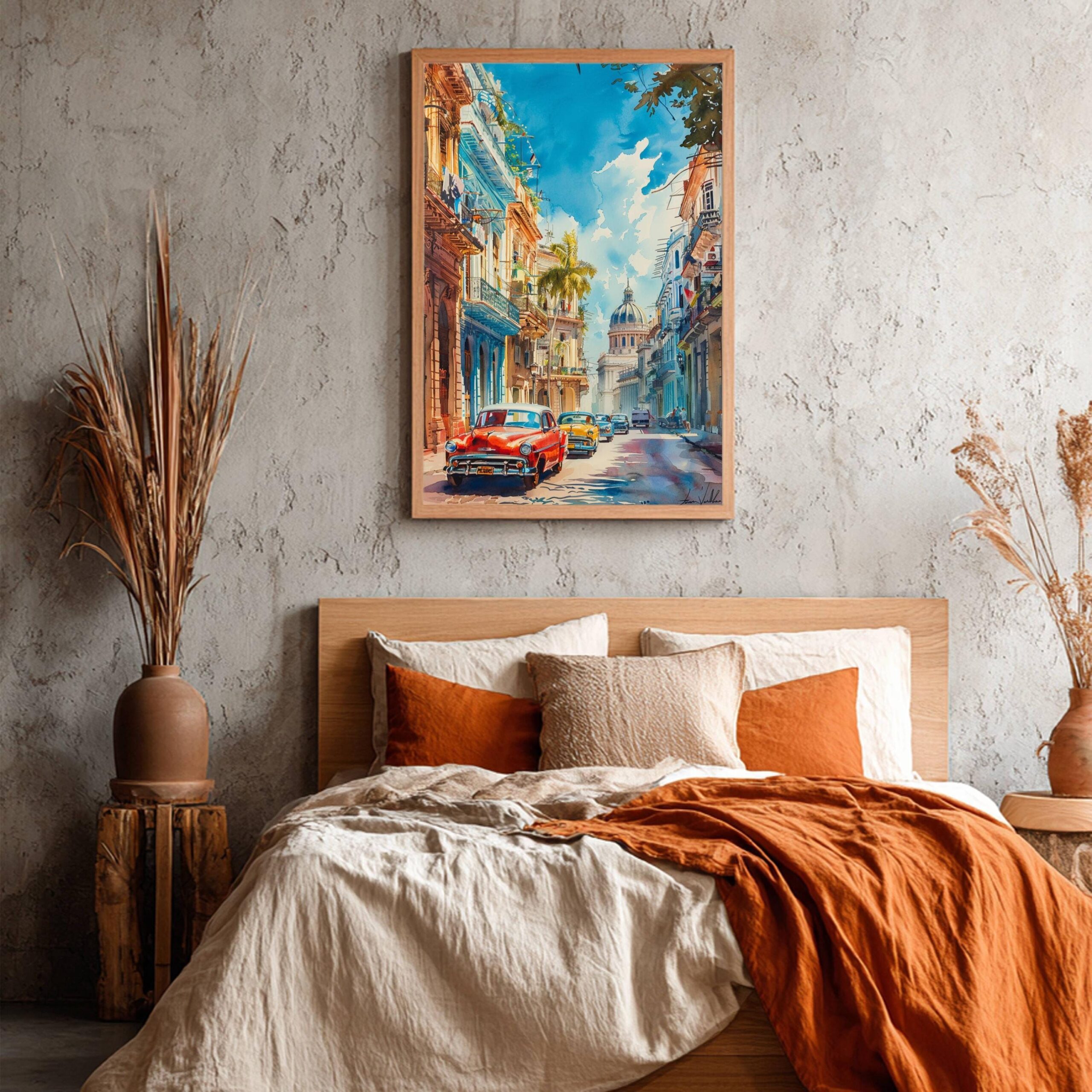 Havana Cuba Caribbean Watercolor Print: Travel Art Poster - Image 7