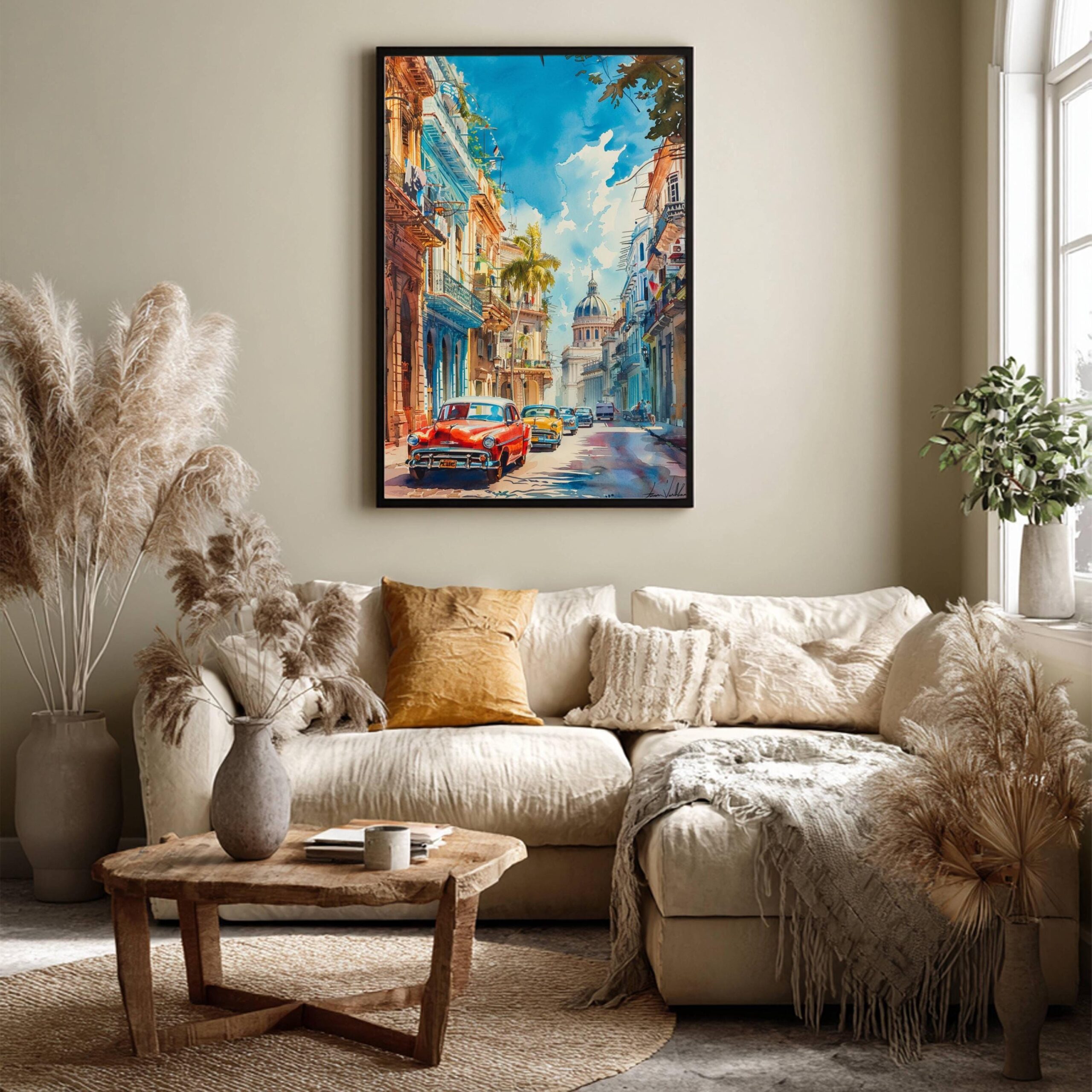 Havana Cuba Caribbean Watercolor Print: Travel Art Poster - Image 8