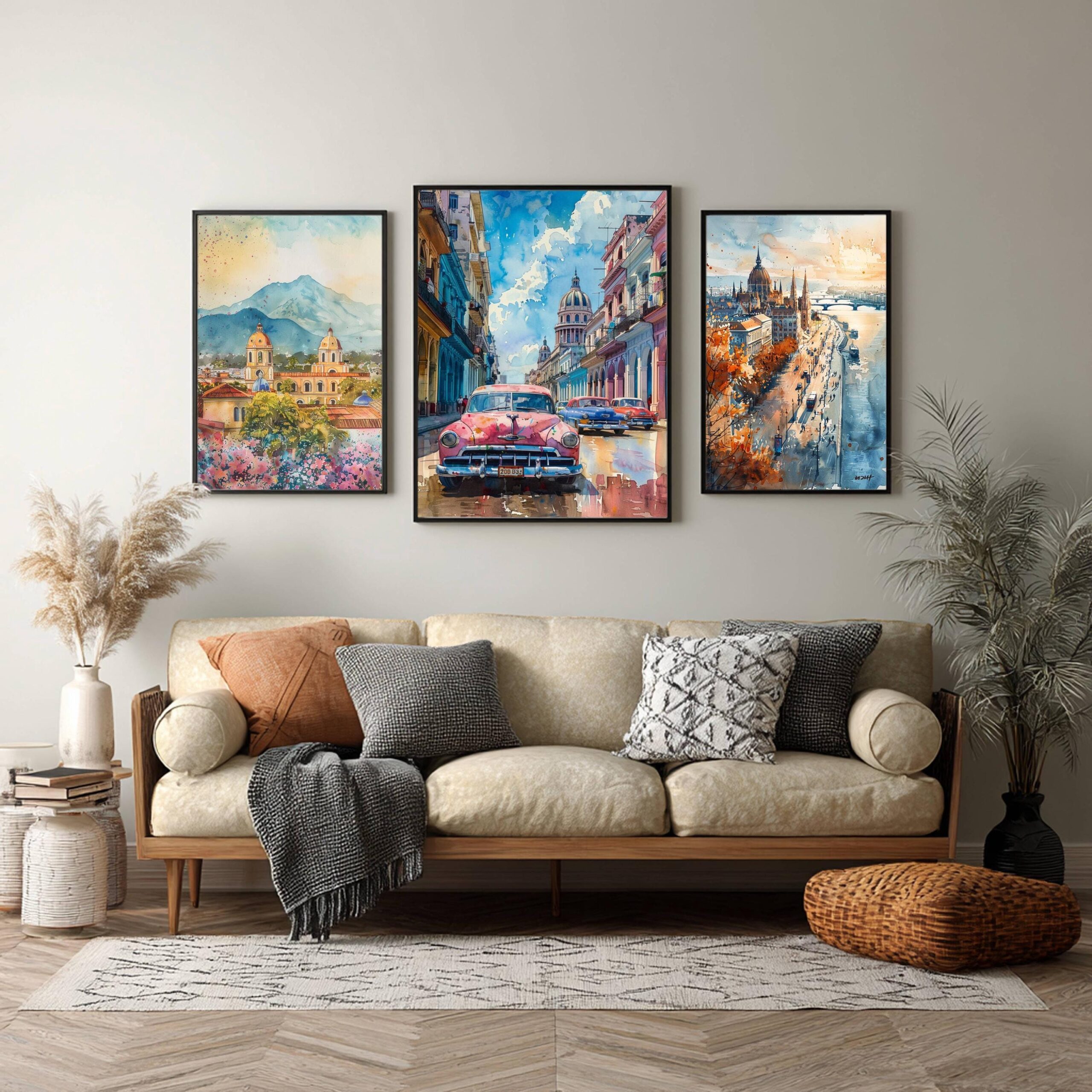 Cuba Caribbean Watercolor Print: Travel Art Poster - Image 5