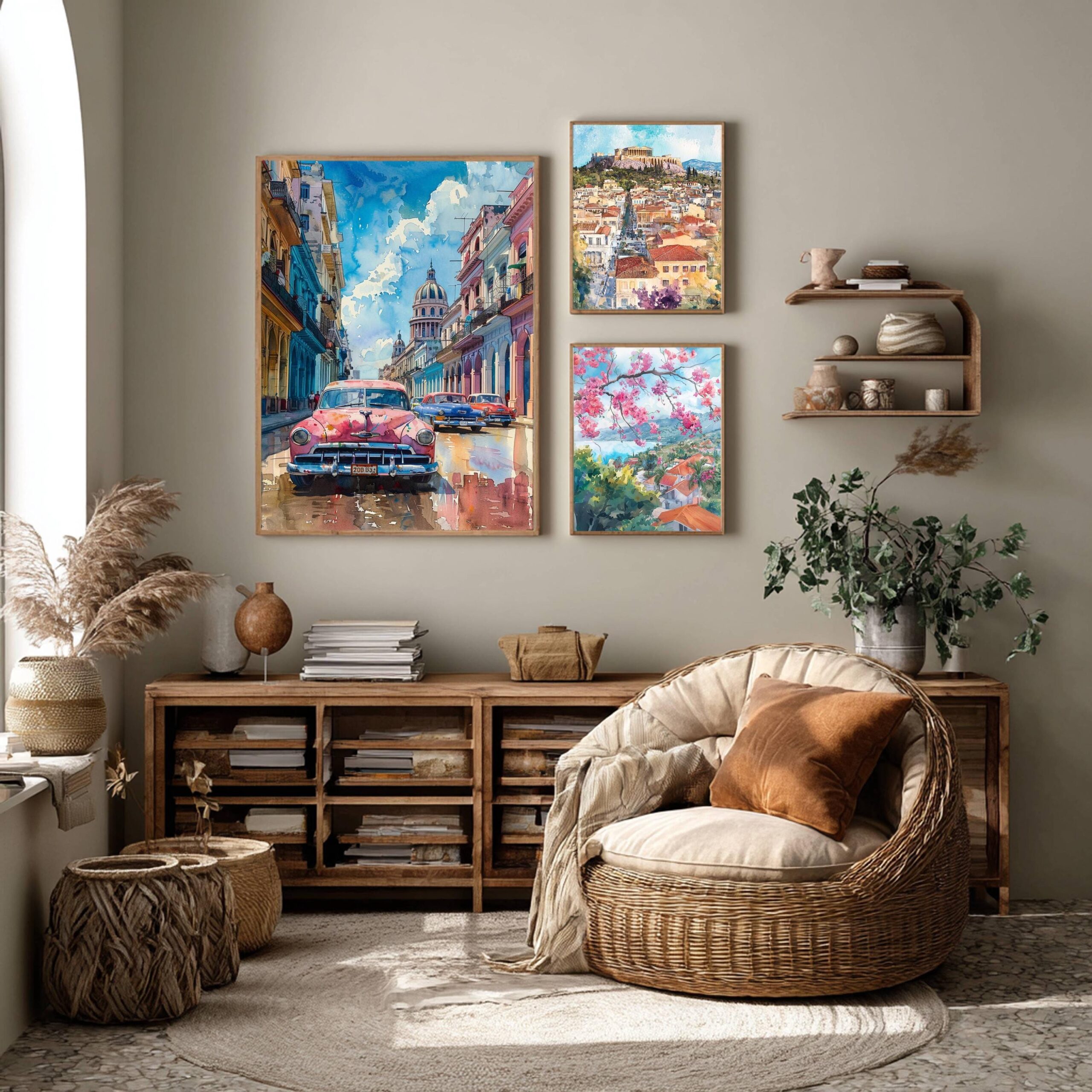 Cuba Caribbean Watercolor Print: Travel Art Poster - Image 6