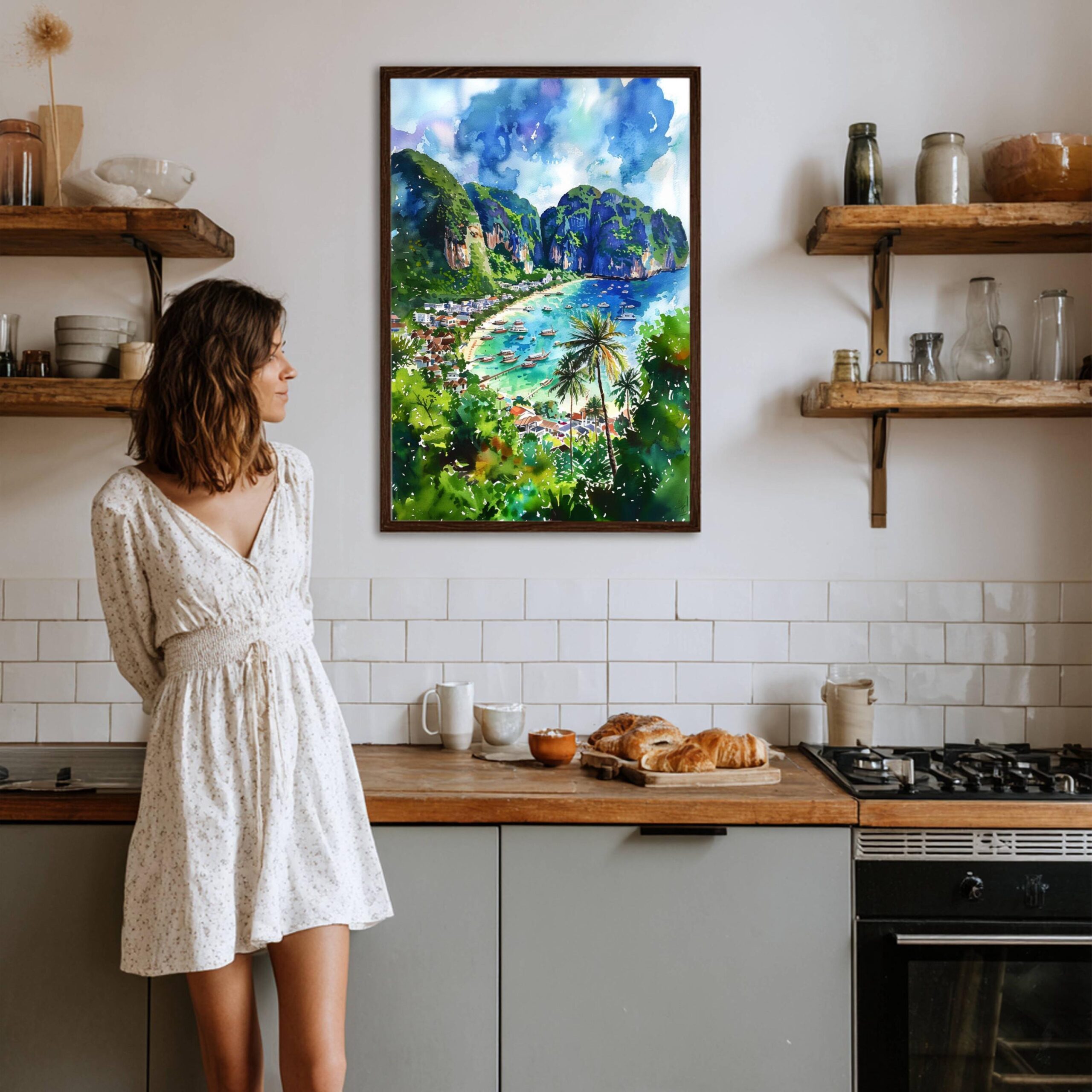 Thailand Asia Watercolor: Asian Travel Poster - Image 4