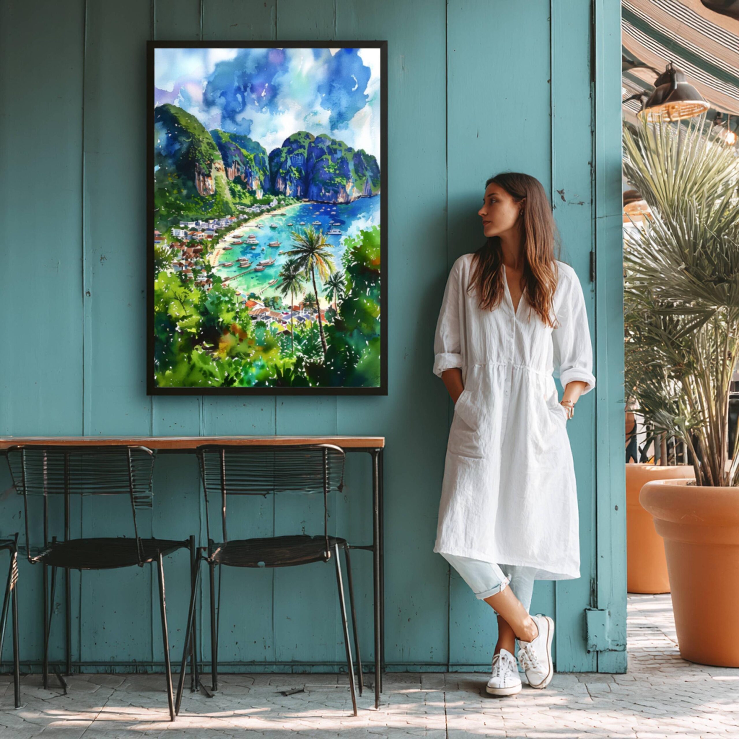 Thailand Asia Watercolor: Asian Travel Poster - Image 5