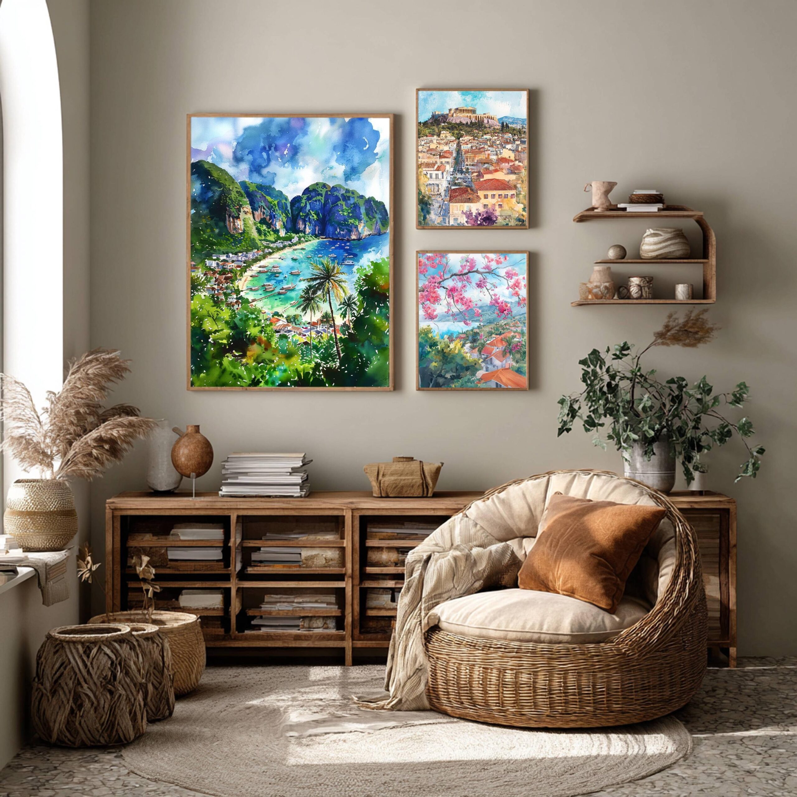 Thailand Asia Watercolor: Asian Travel Poster - Image 7