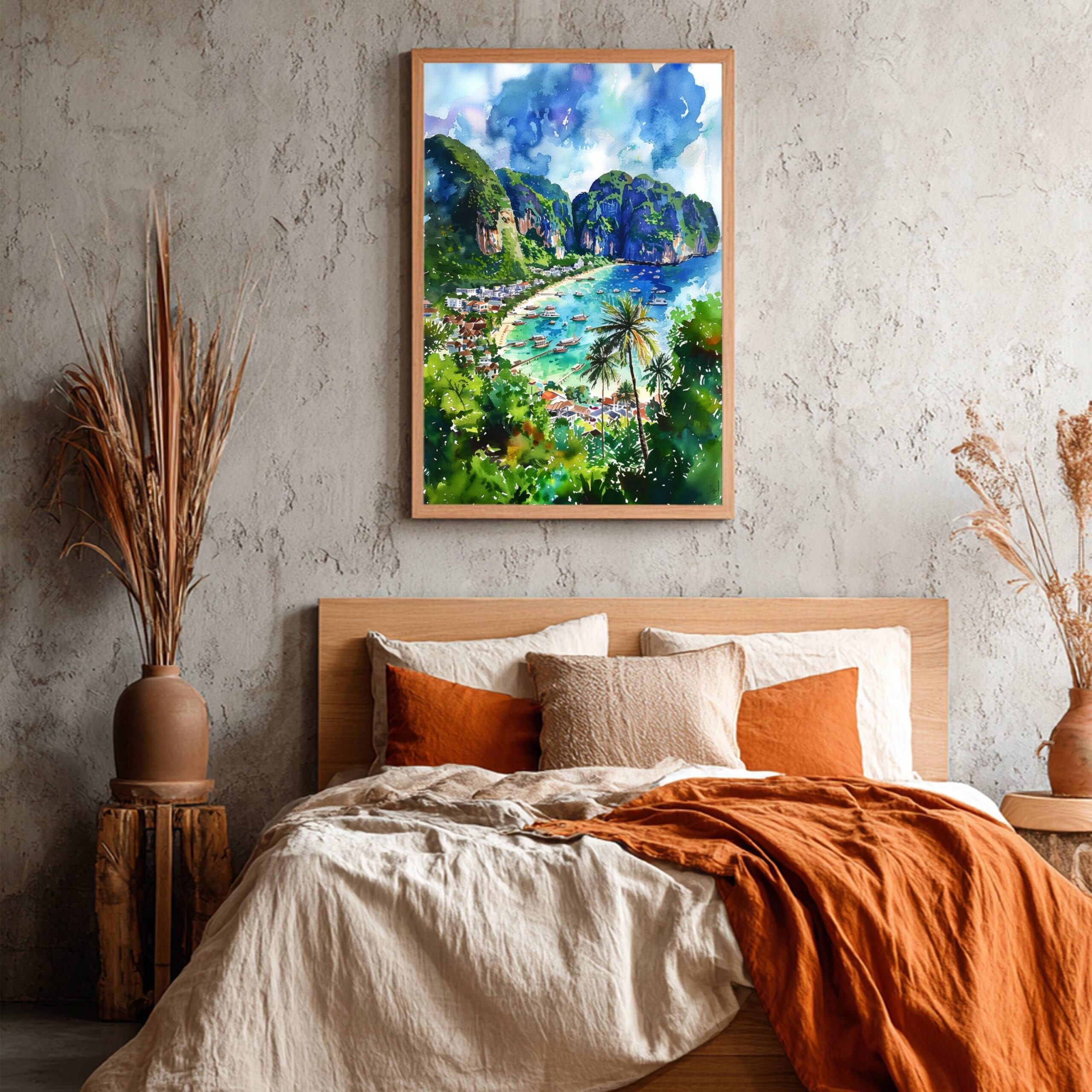 Thailand Asia Watercolor: Asian Travel Poster - Image 8