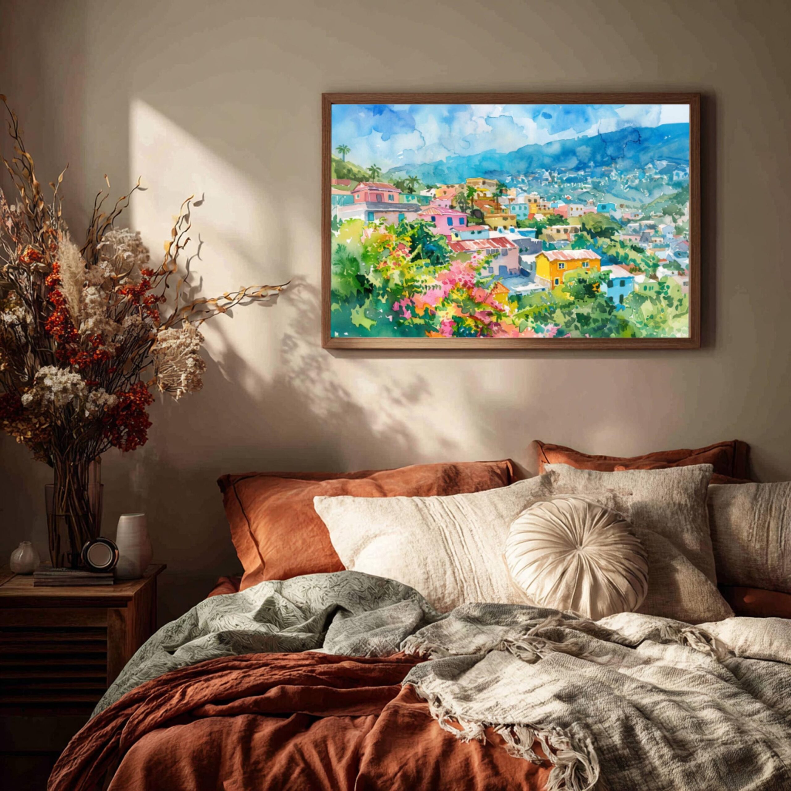 Port au Prince Haiti Watercolor: Travel Art Poster - Image 9