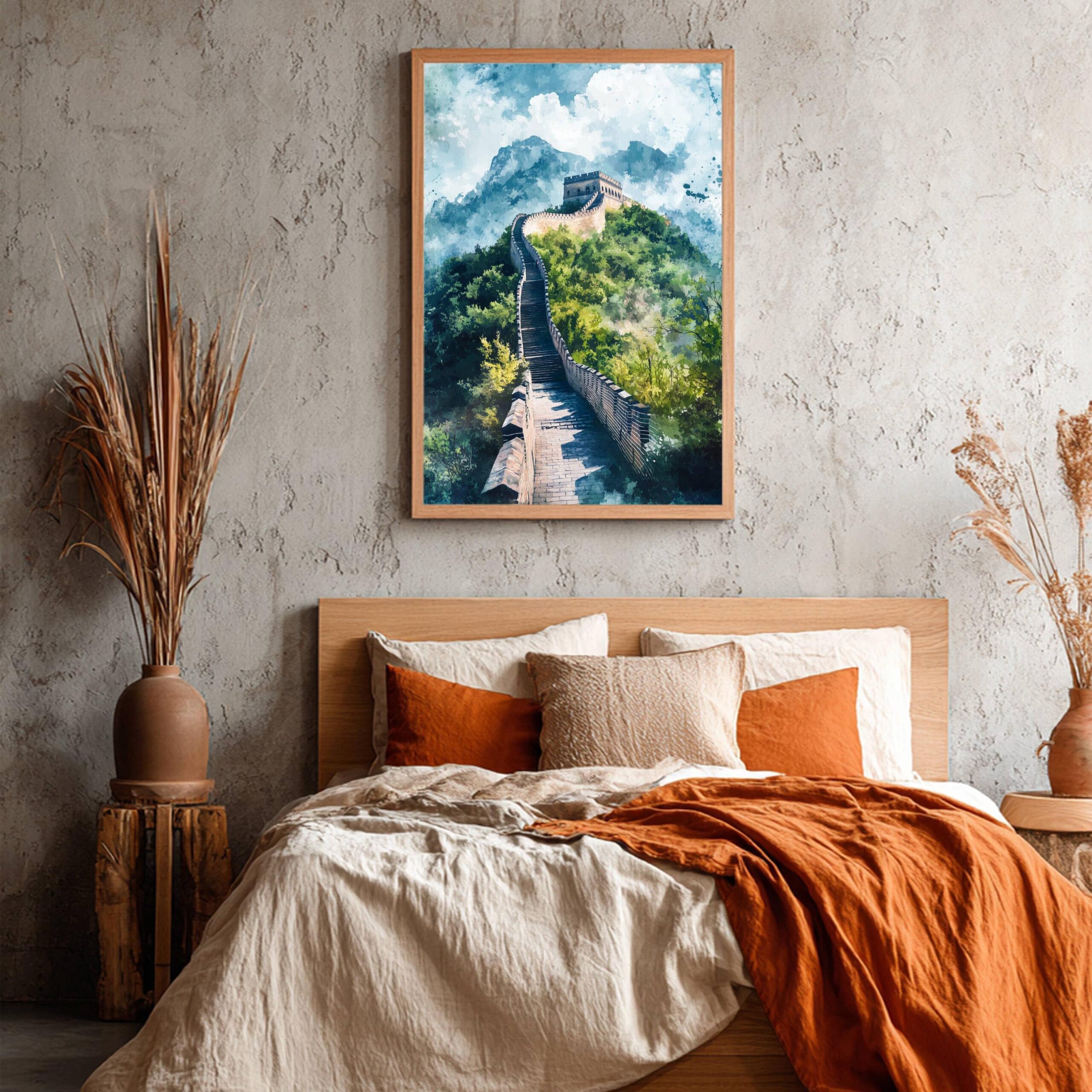 Wall of China Print: Watercolor Travel Art - Image 8