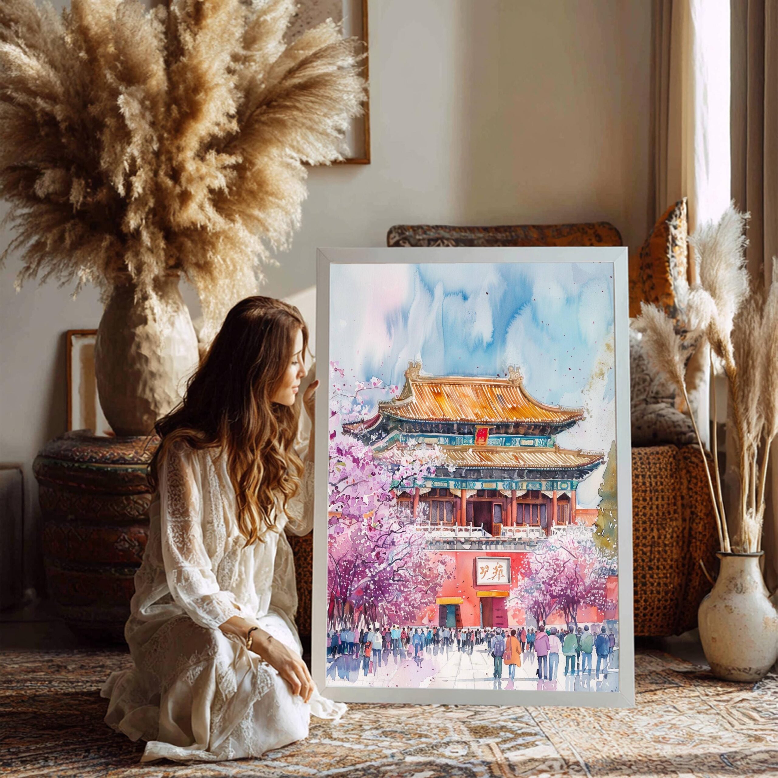 The Forbidden City China Watercolor: Travel Art Poster - Image 5