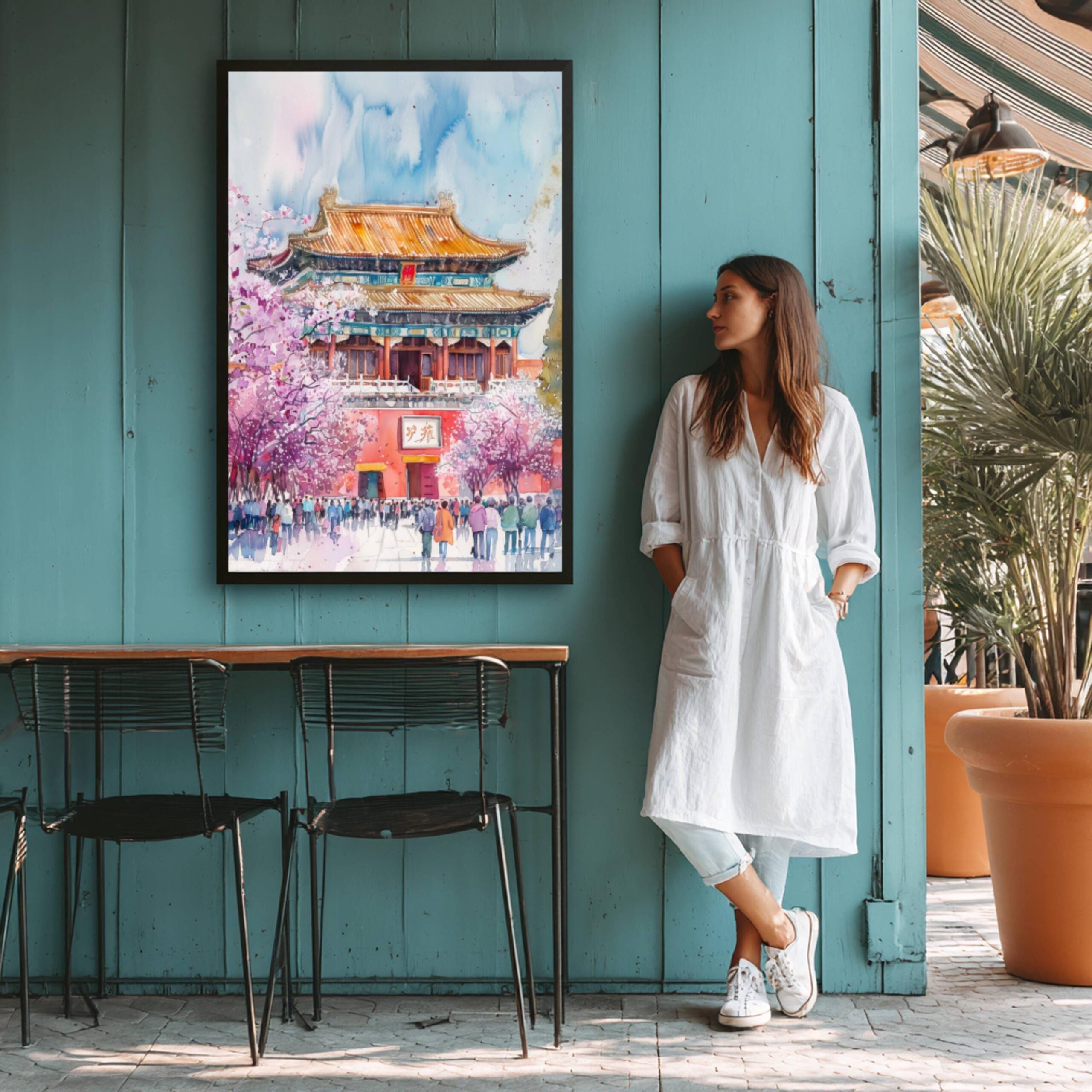 The Forbidden City China Watercolor: Travel Art Poster - Image 7