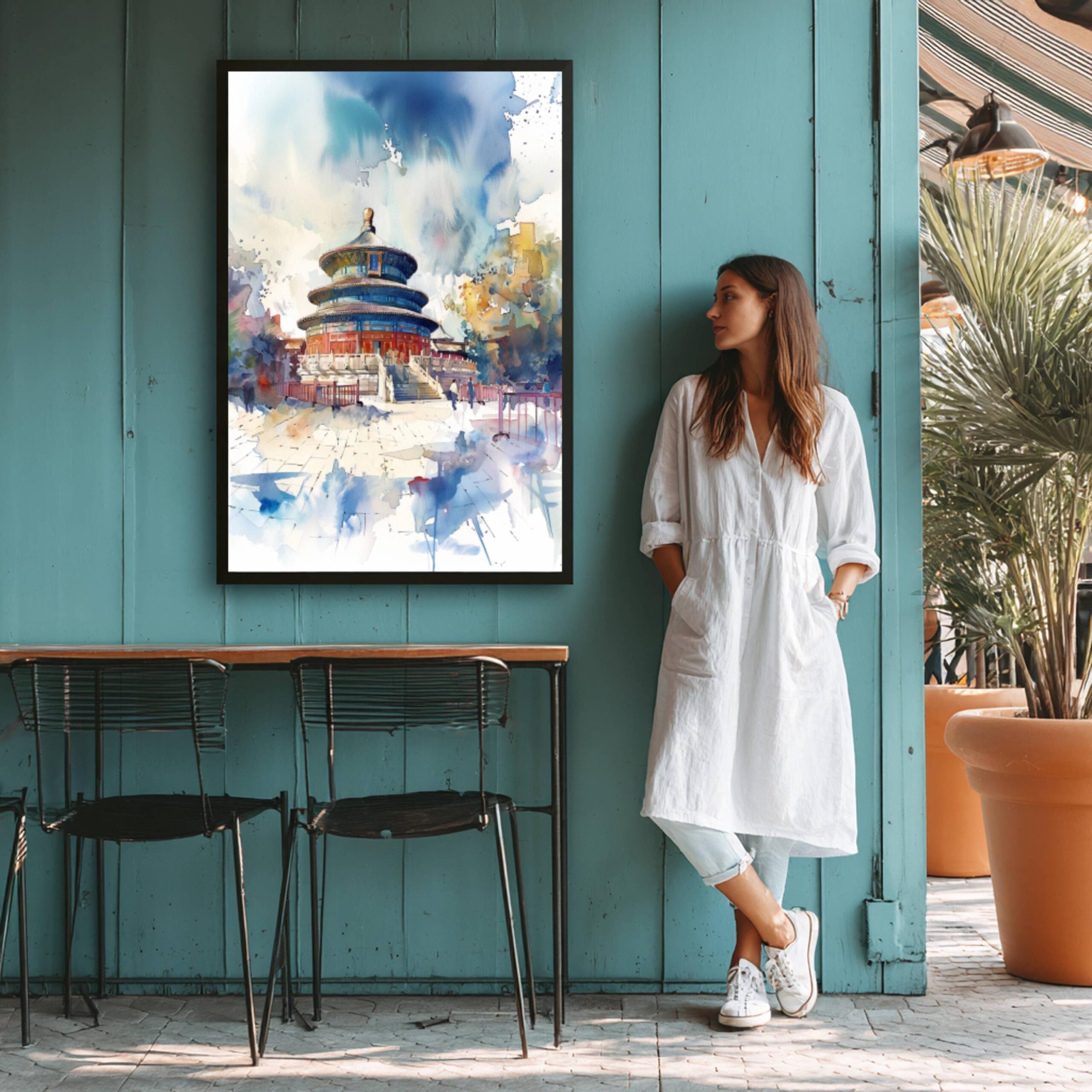 The Temple of Heaven Beijing China Watercolor Print: Asia Travel Poster - Image 7