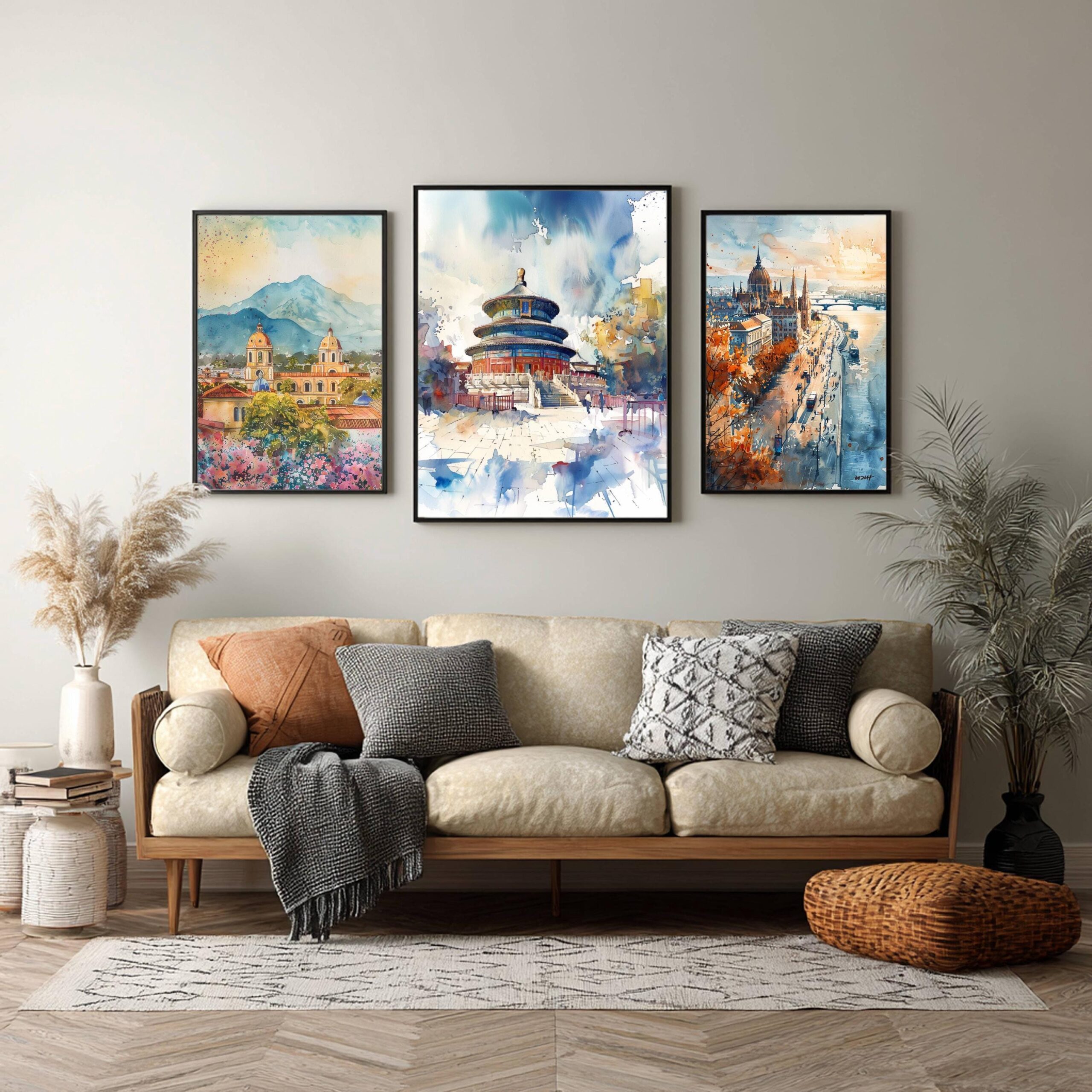 The Temple of Heaven Beijing China Watercolor Print: Asia Travel Poster - Image 2