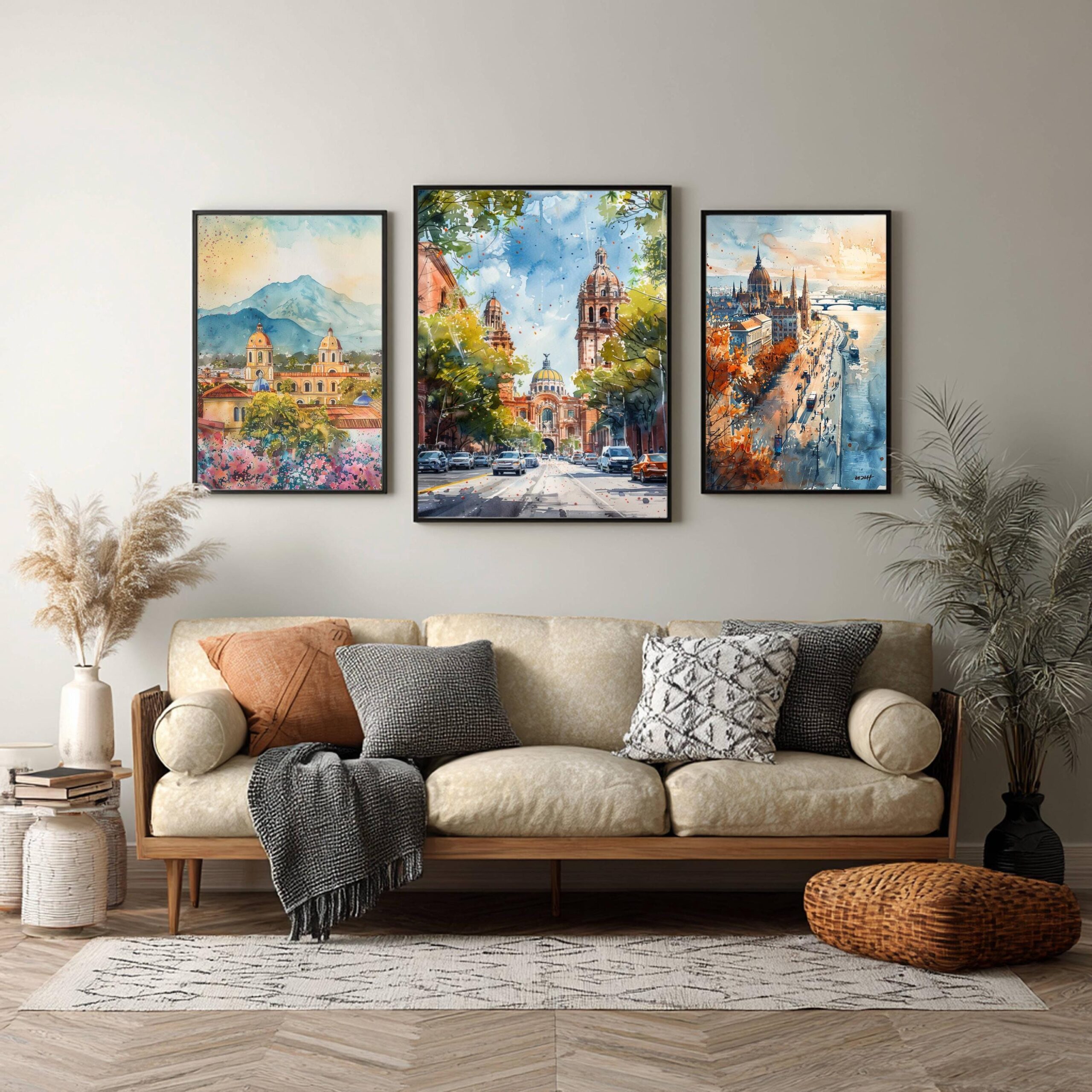 Mexico City Mexico North America Watercolor: Travel Poster - Image 7