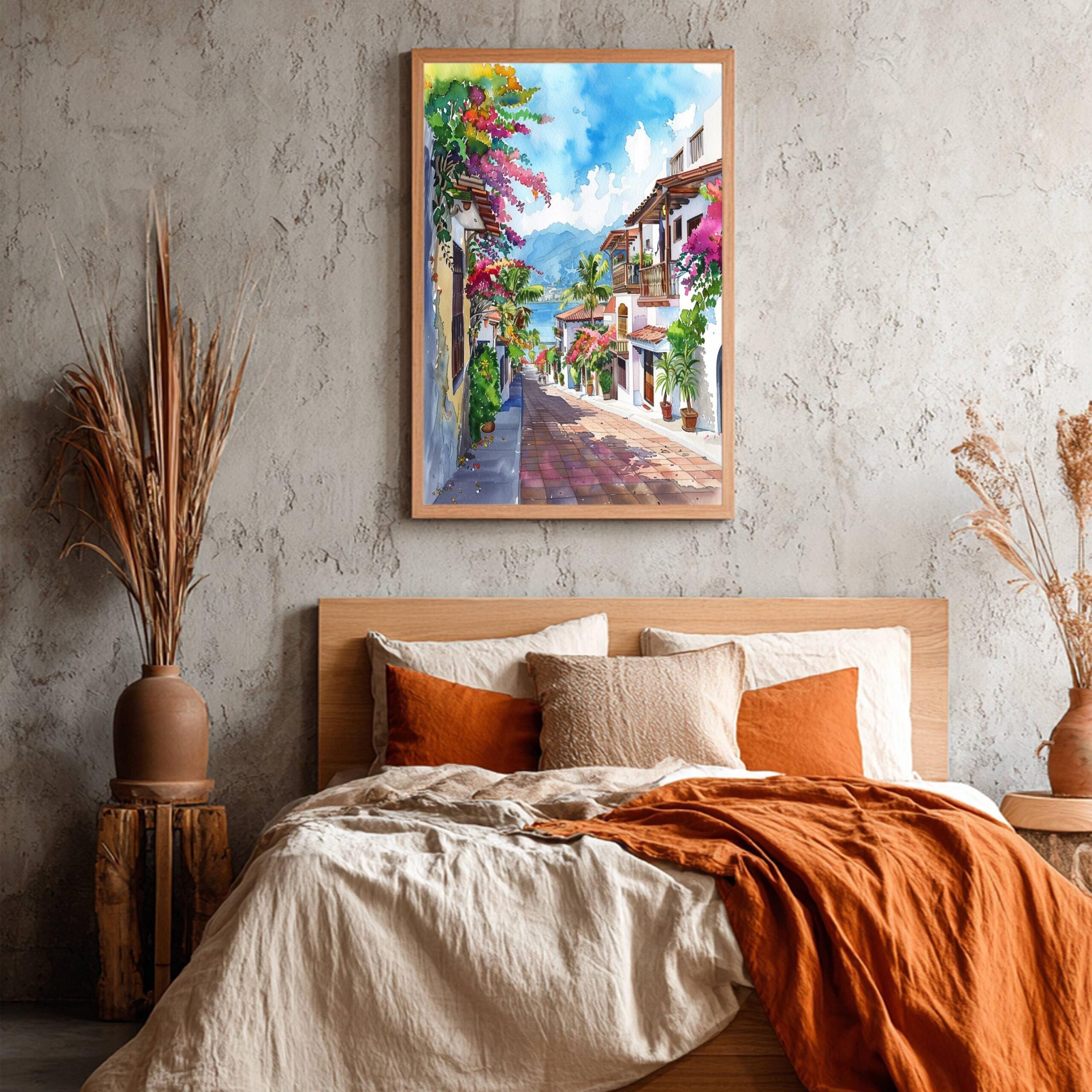 Puerto Vallarta Mexico North America Watercolor Print: Travel Art Poster - Image 8