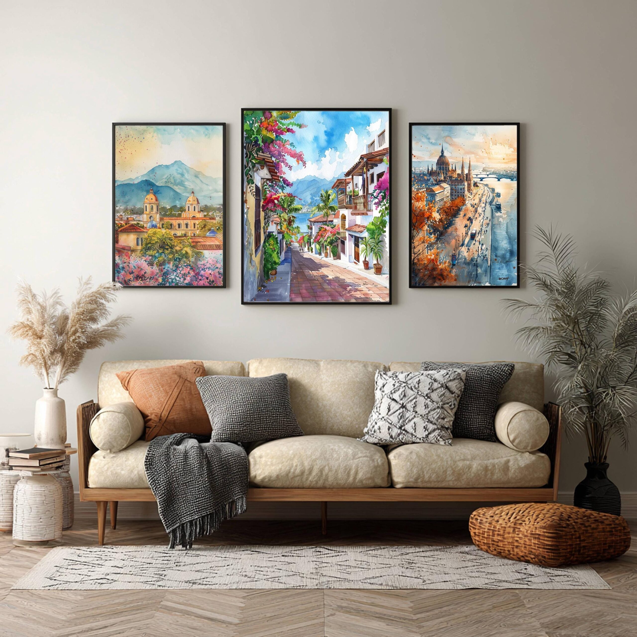 Puerto Vallarta Mexico North America Watercolor Print: Travel Art Poster - Image 6