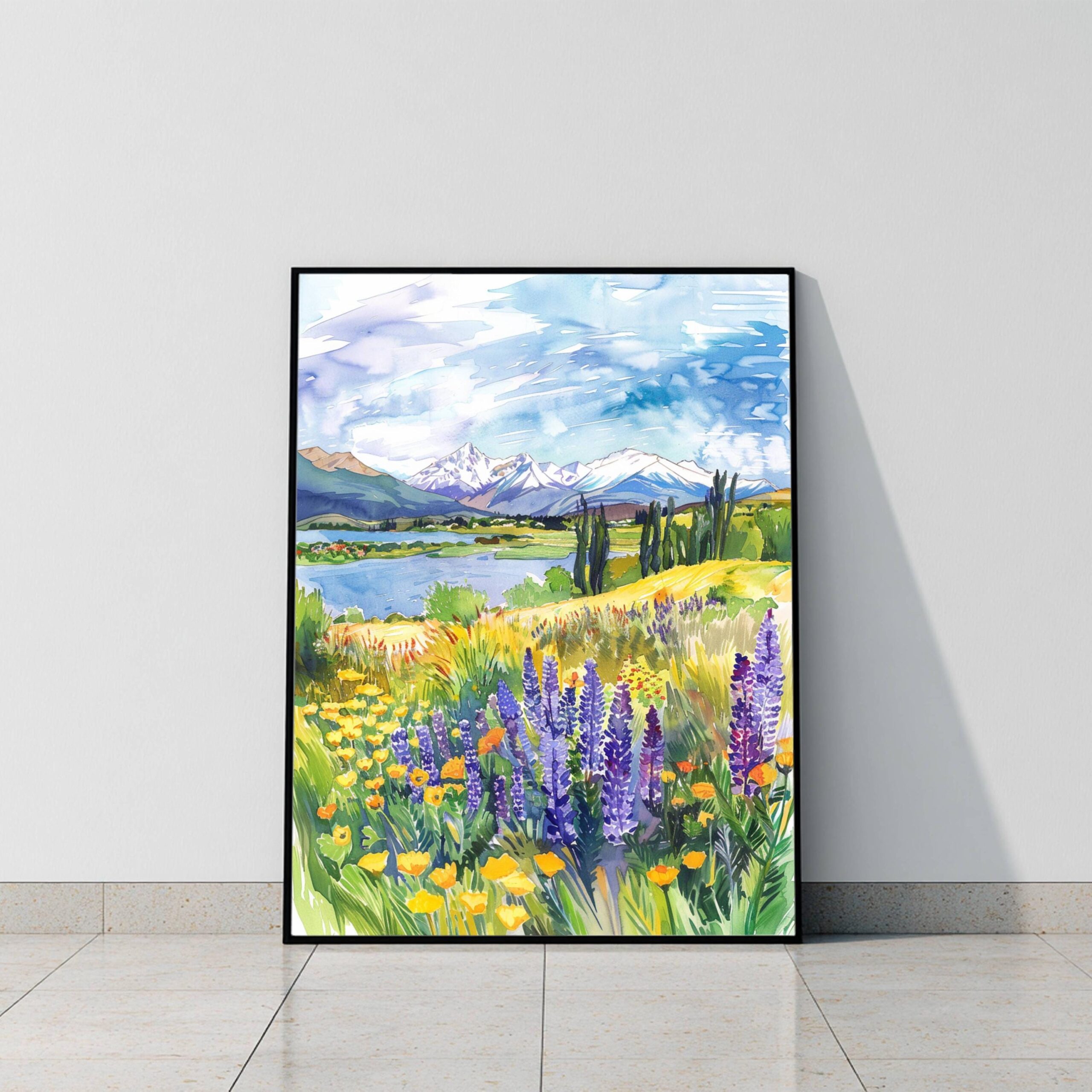 Chile South America Watercolor Print: Travel Art Poster - Image 9