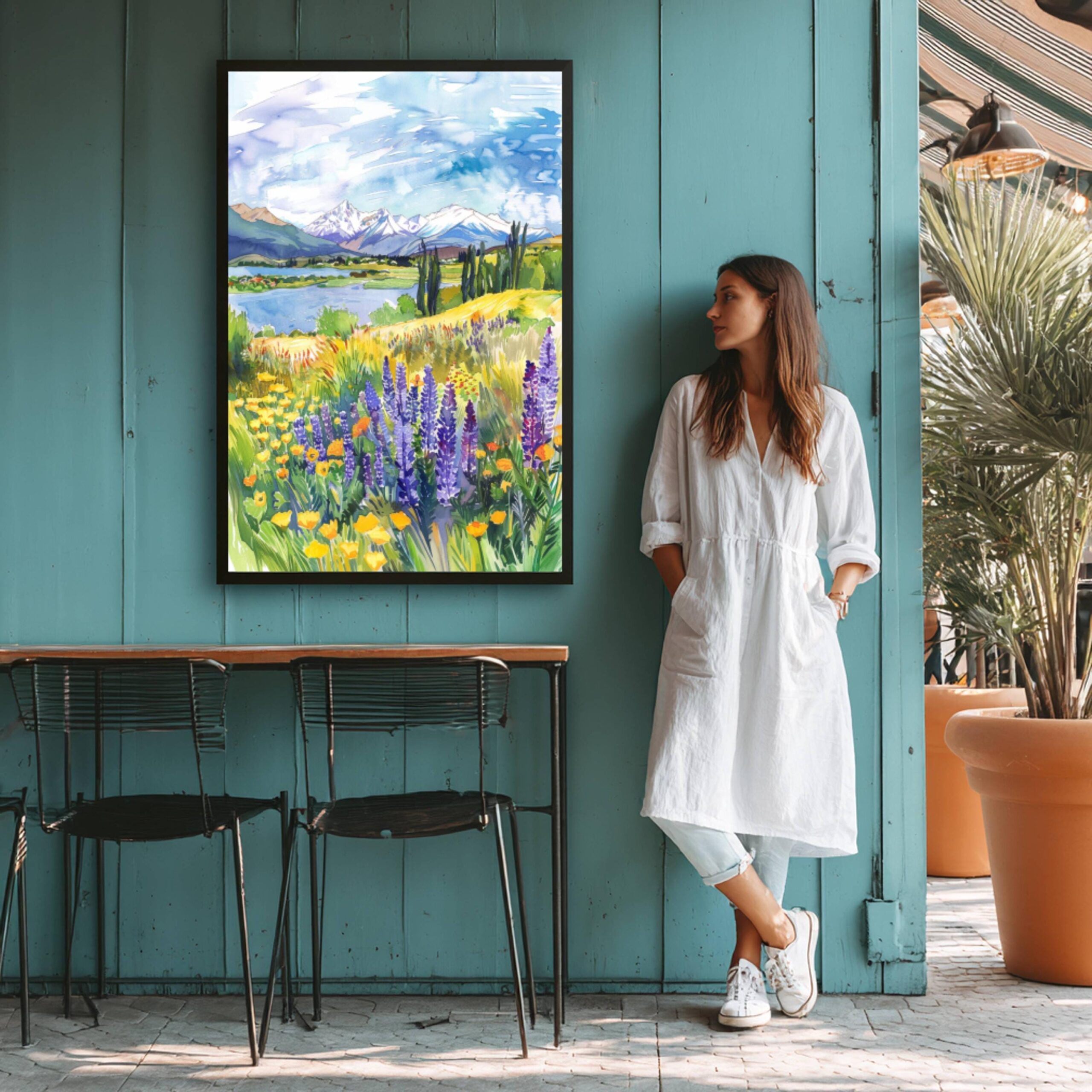 Chile South America Watercolor Print: Travel Art Poster - Image 5