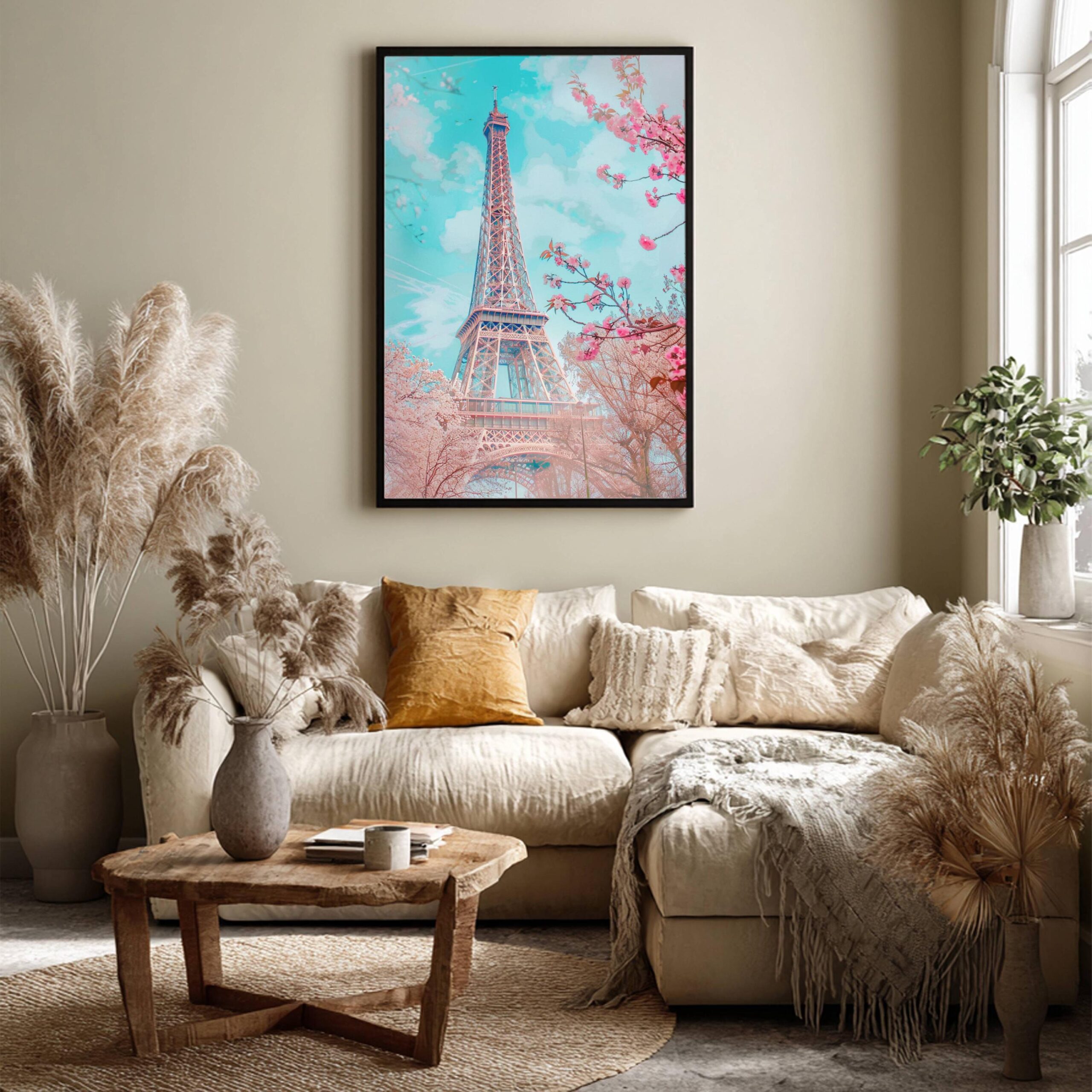 Eiffel Tower Paris France Europe Watercolor Print: French Travel Art Poster - Image 8
