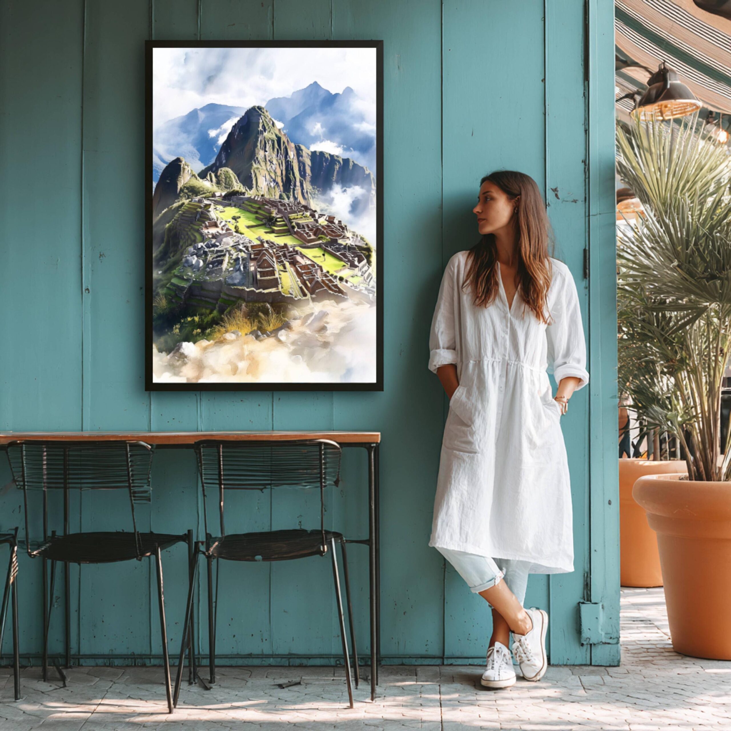 Machu Picchu, Peru Watercolor: Travel Poster - Image 5