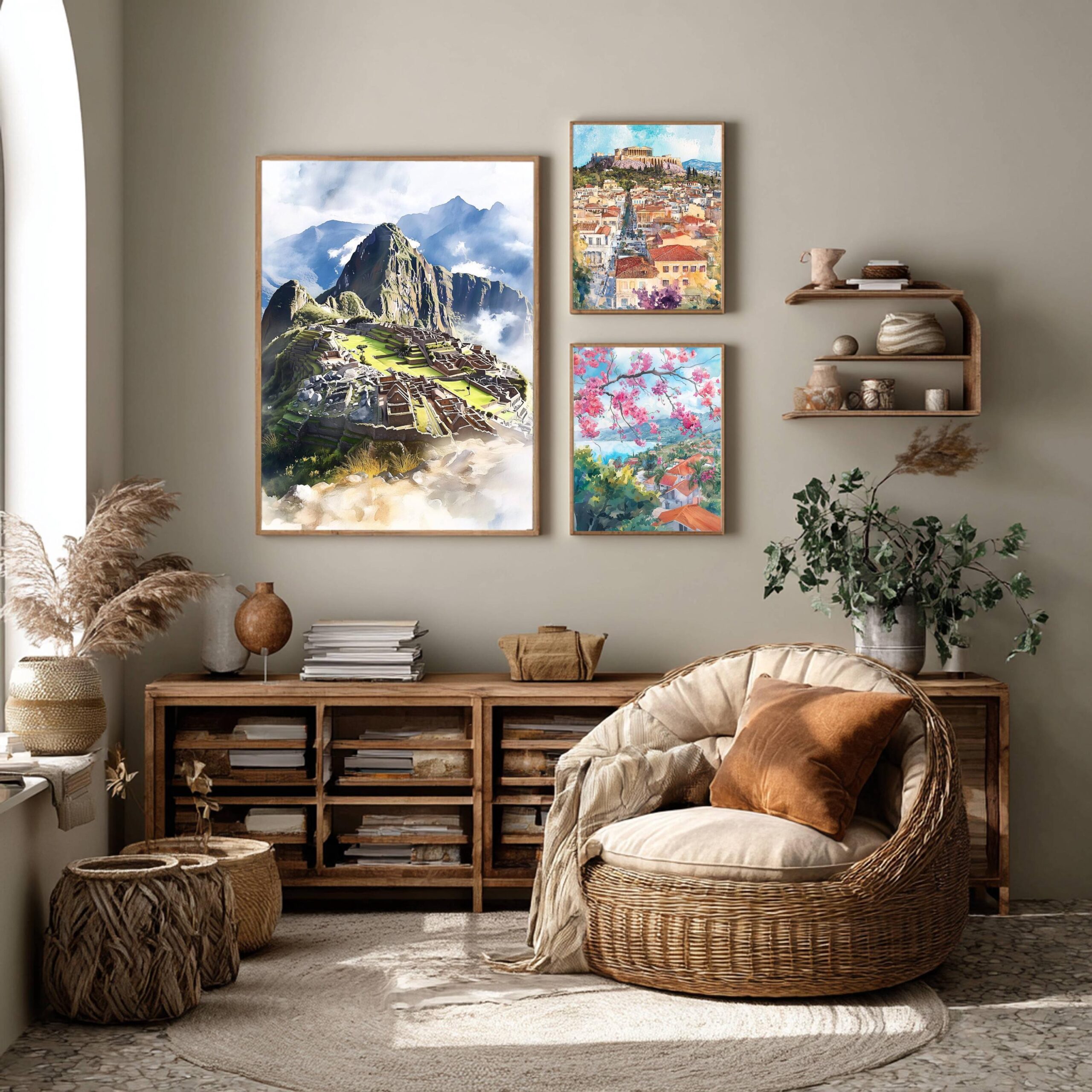 Machu Picchu, Peru Watercolor: Travel Poster - Image 7