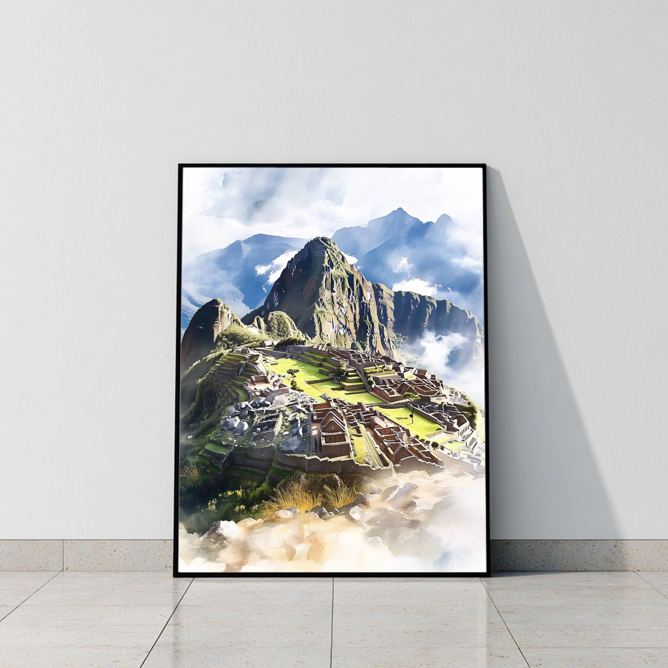Machu Picchu, Peru Watercolor: Travel Poster - Image 10