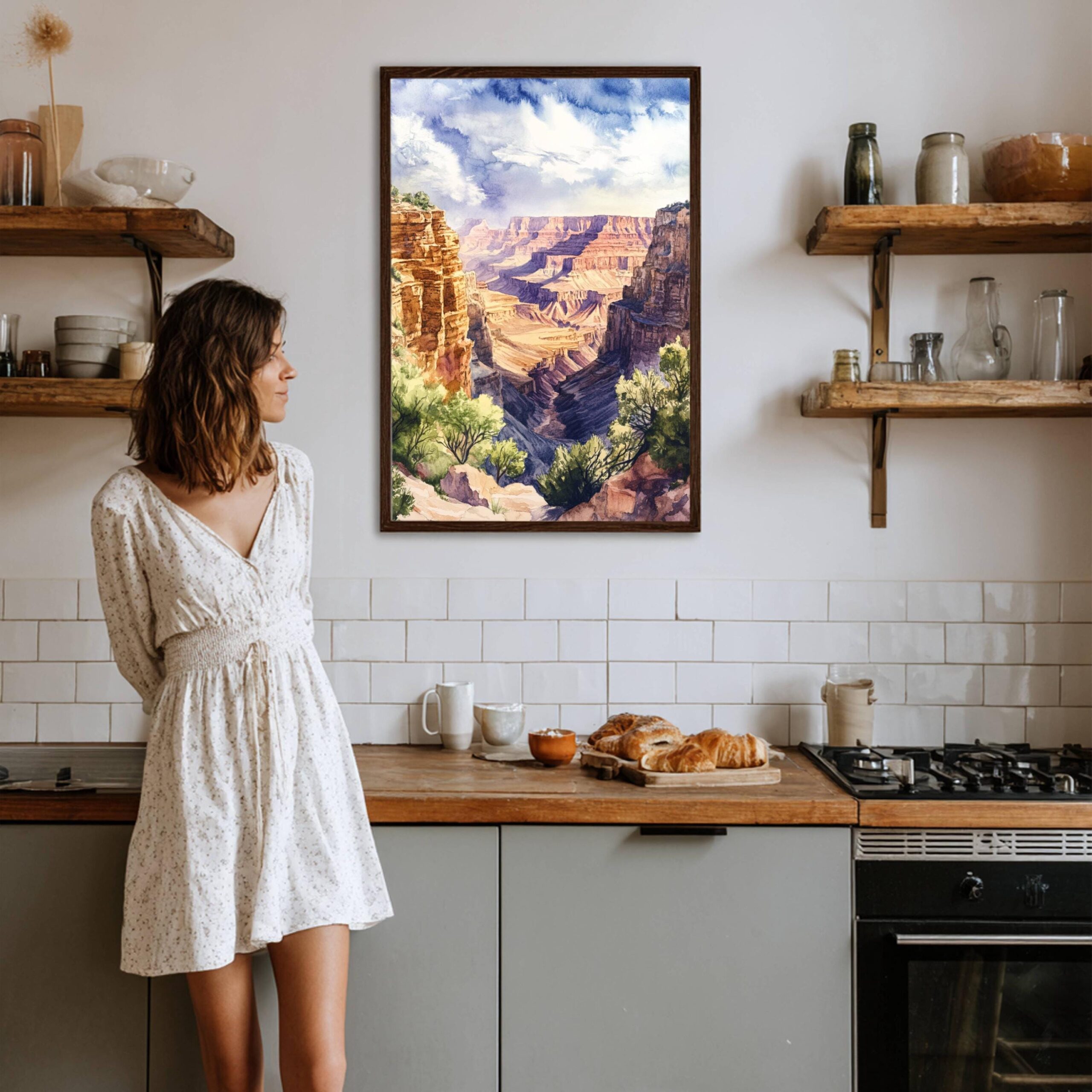 Grand Canyon National Park Watercolor Print: Arizona Travel Poster - Image 4