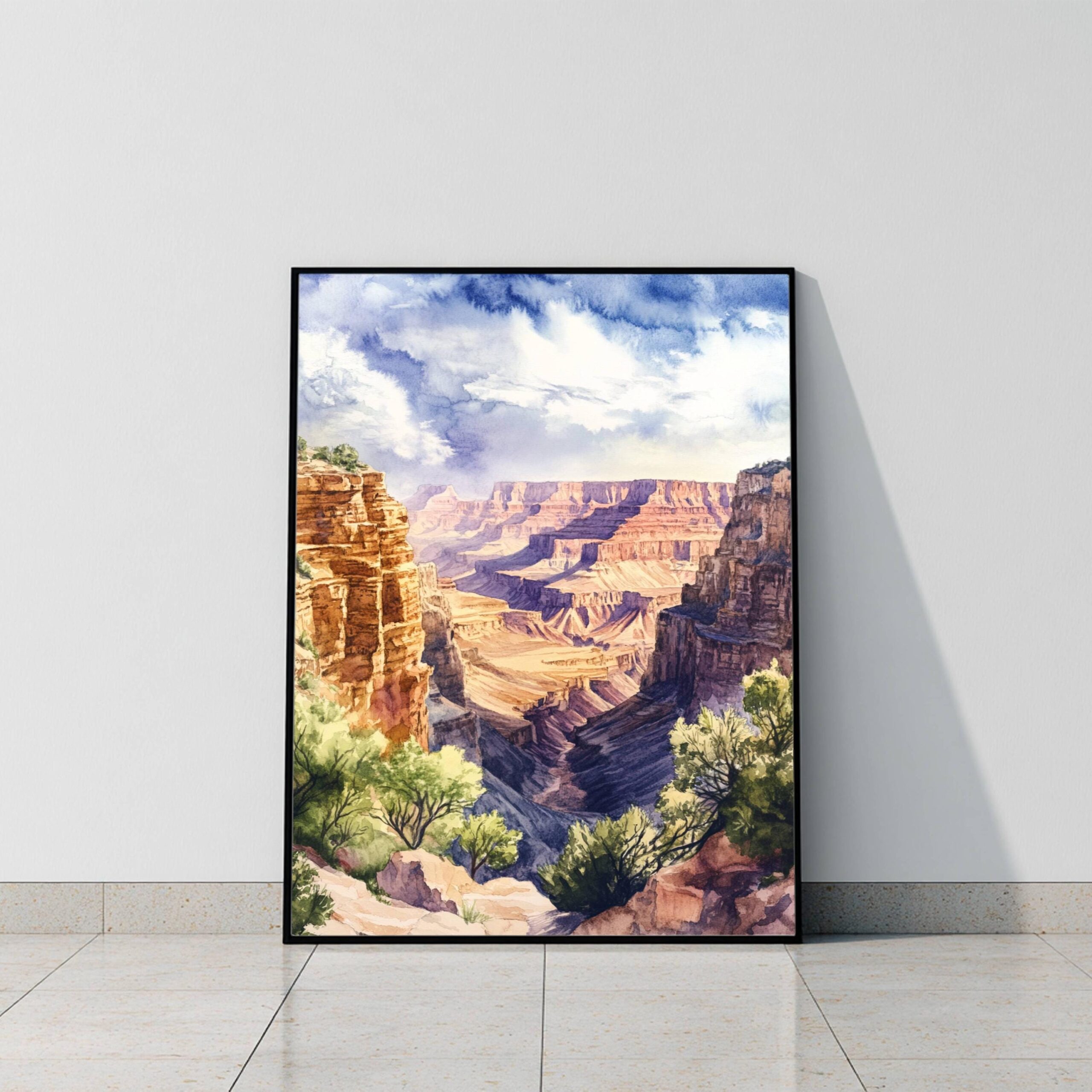 Grand Canyon National Park Watercolor Print: Arizona Travel Poster - Image 10