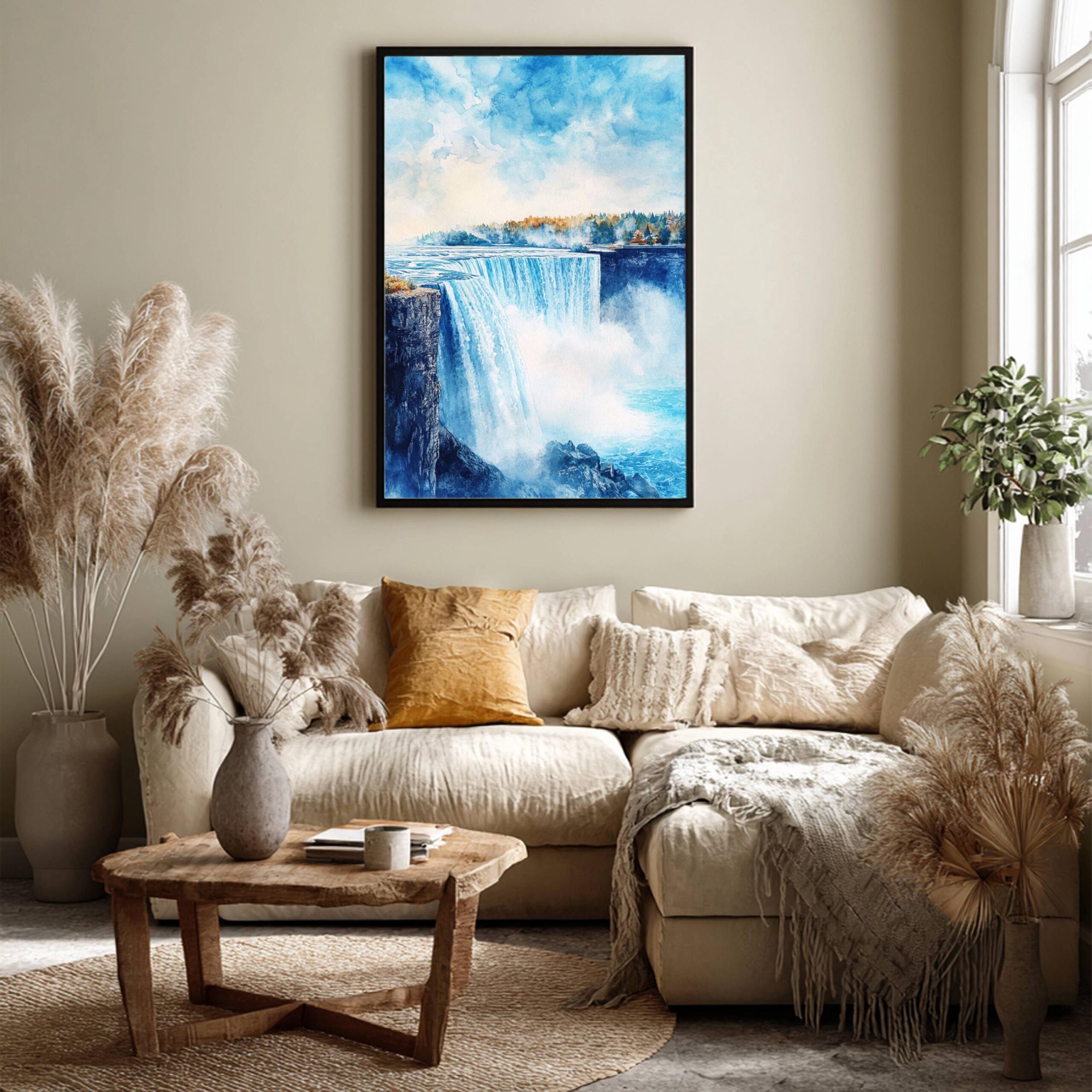 Niagara Falls New York State Watercolor Print: USA Travel Poster - Image 9
