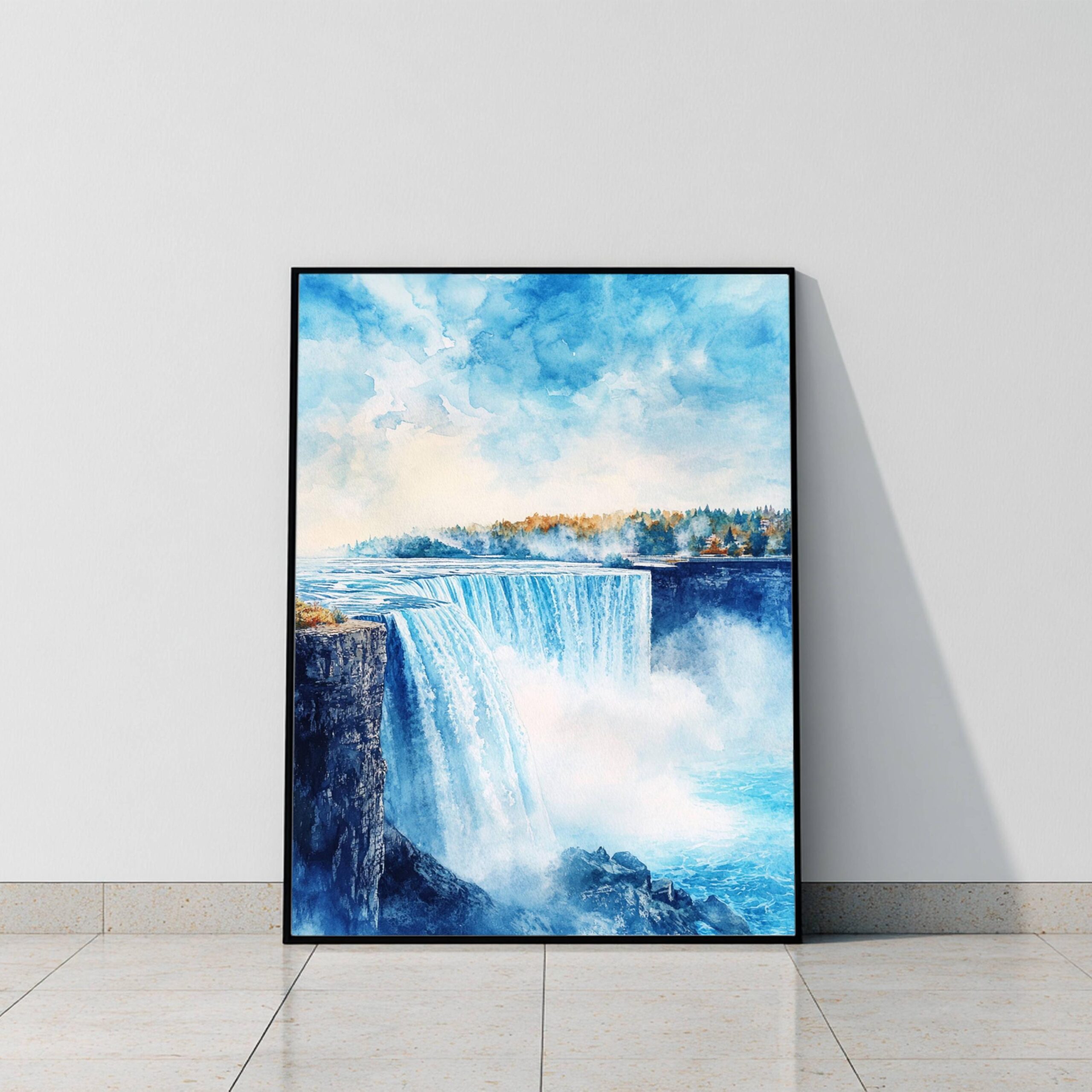 Niagara Falls New York State Watercolor Print: USA Travel Poster - Image 10