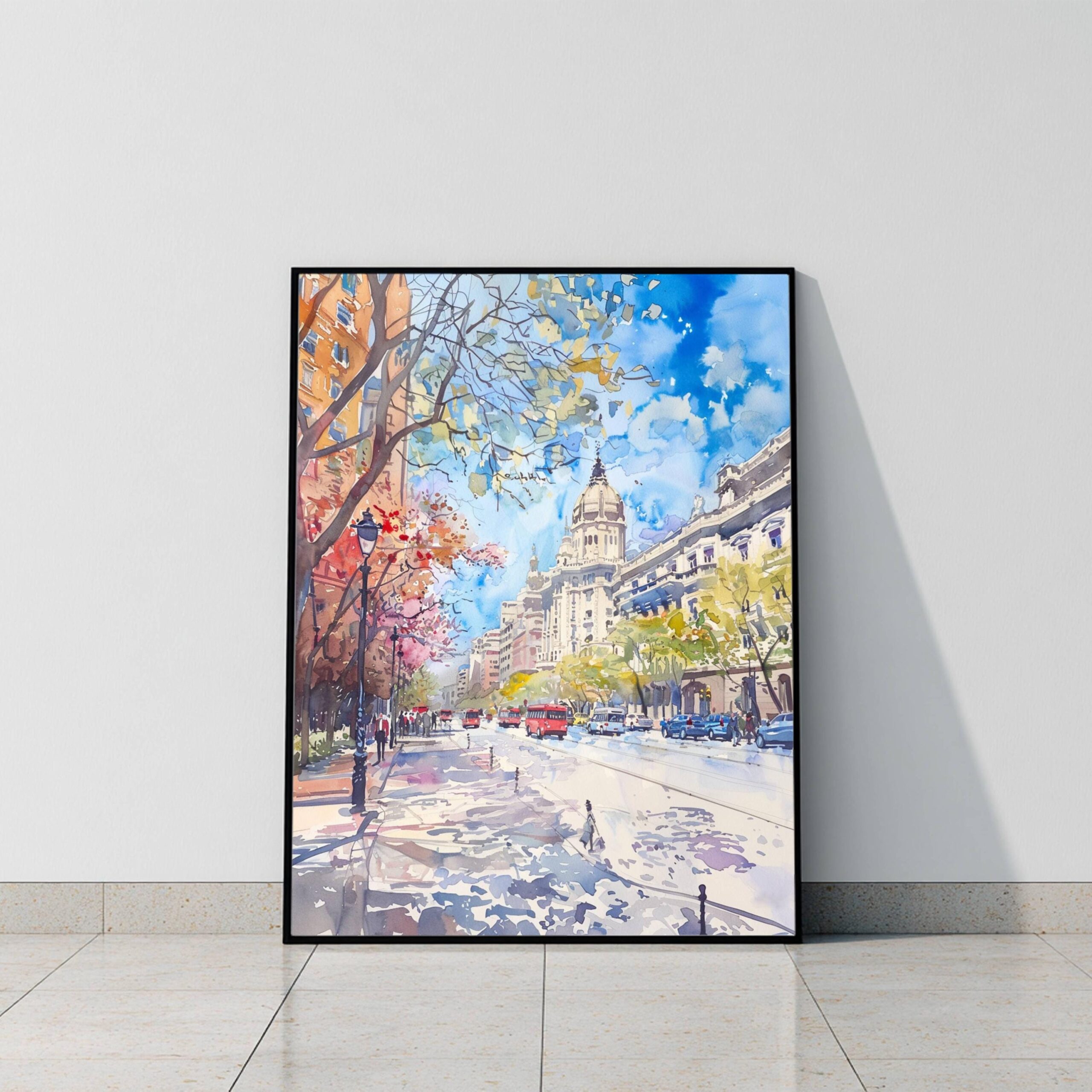 Buenos Aires Argentina Watercolor Poster: South America Travel Art Print - Image 9