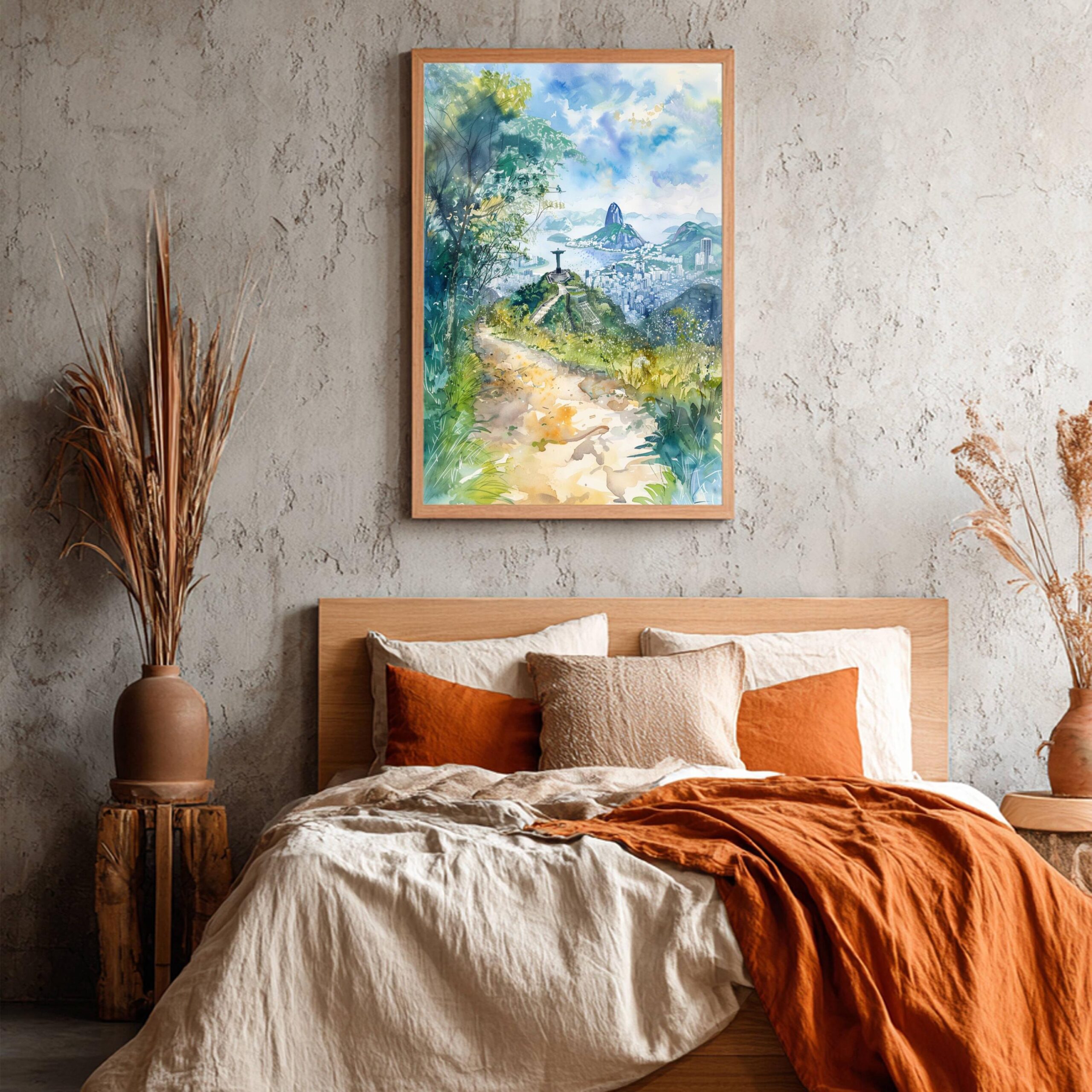 Christ the Redeemer Watercolor Print: Rio de Janeiro Travel Art Poster - Image 7