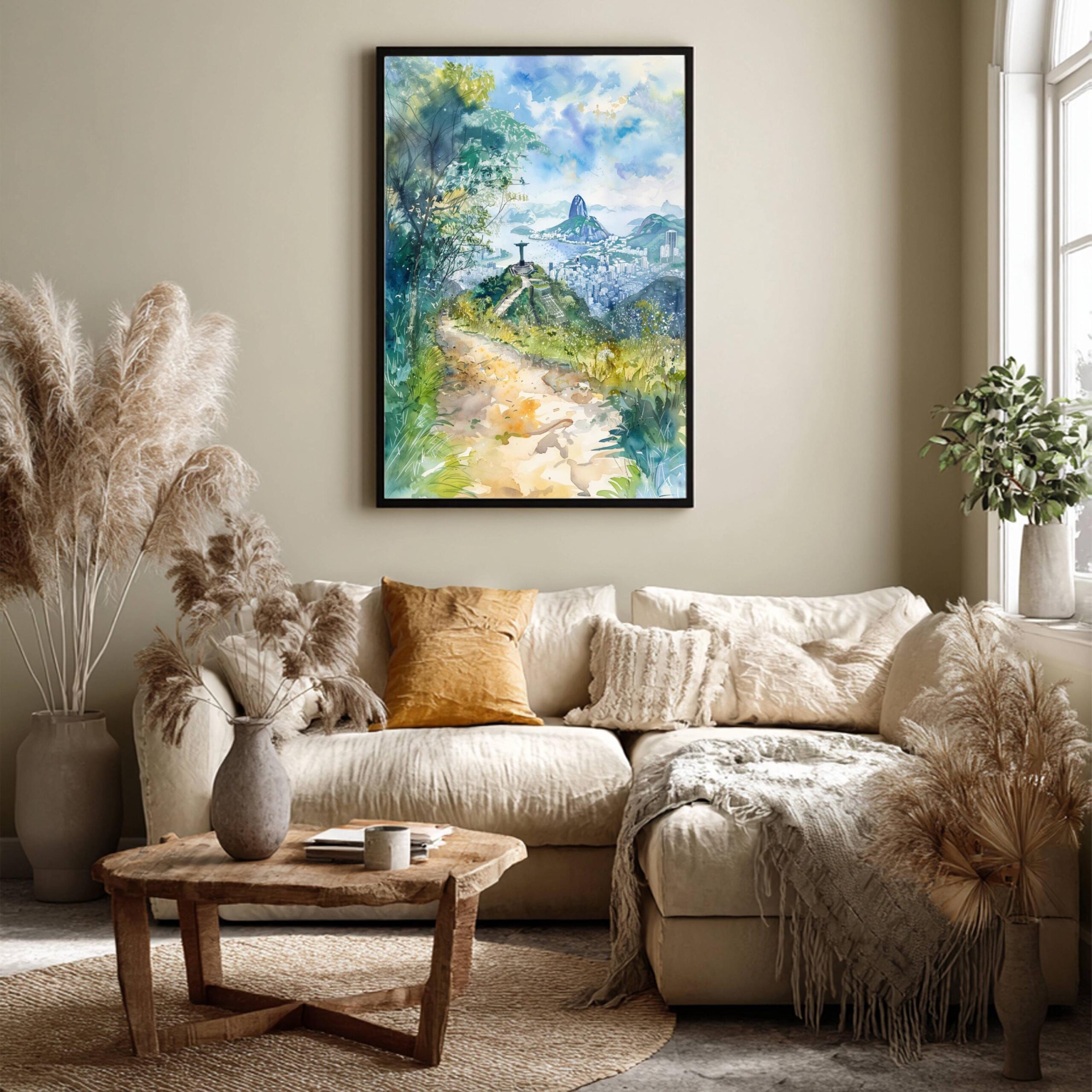 Christ the Redeemer Watercolor Print: Rio de Janeiro Travel Art Poster - Image 8