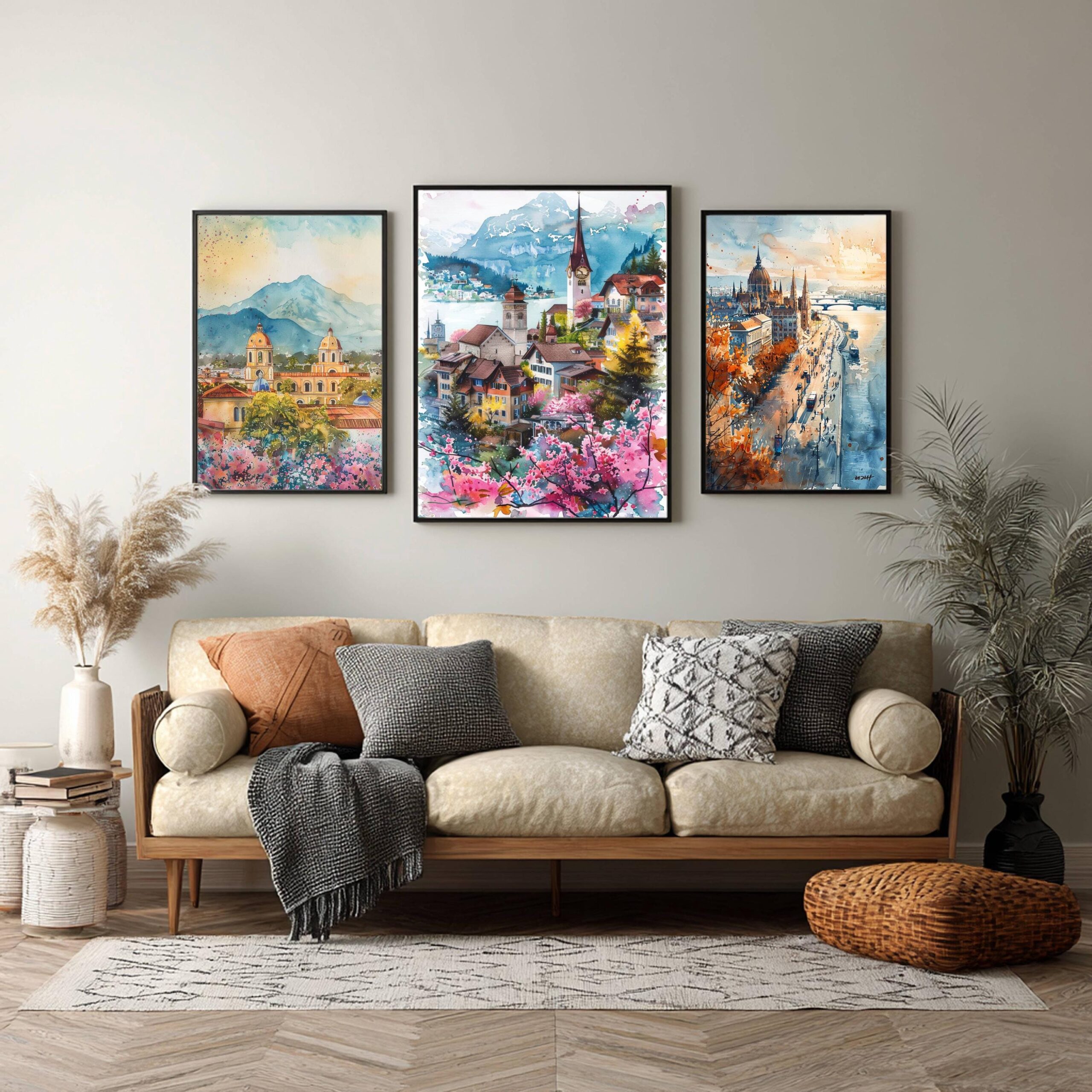 Switzerland Watercolor Art Print: Europe Travel Poster - Image 6