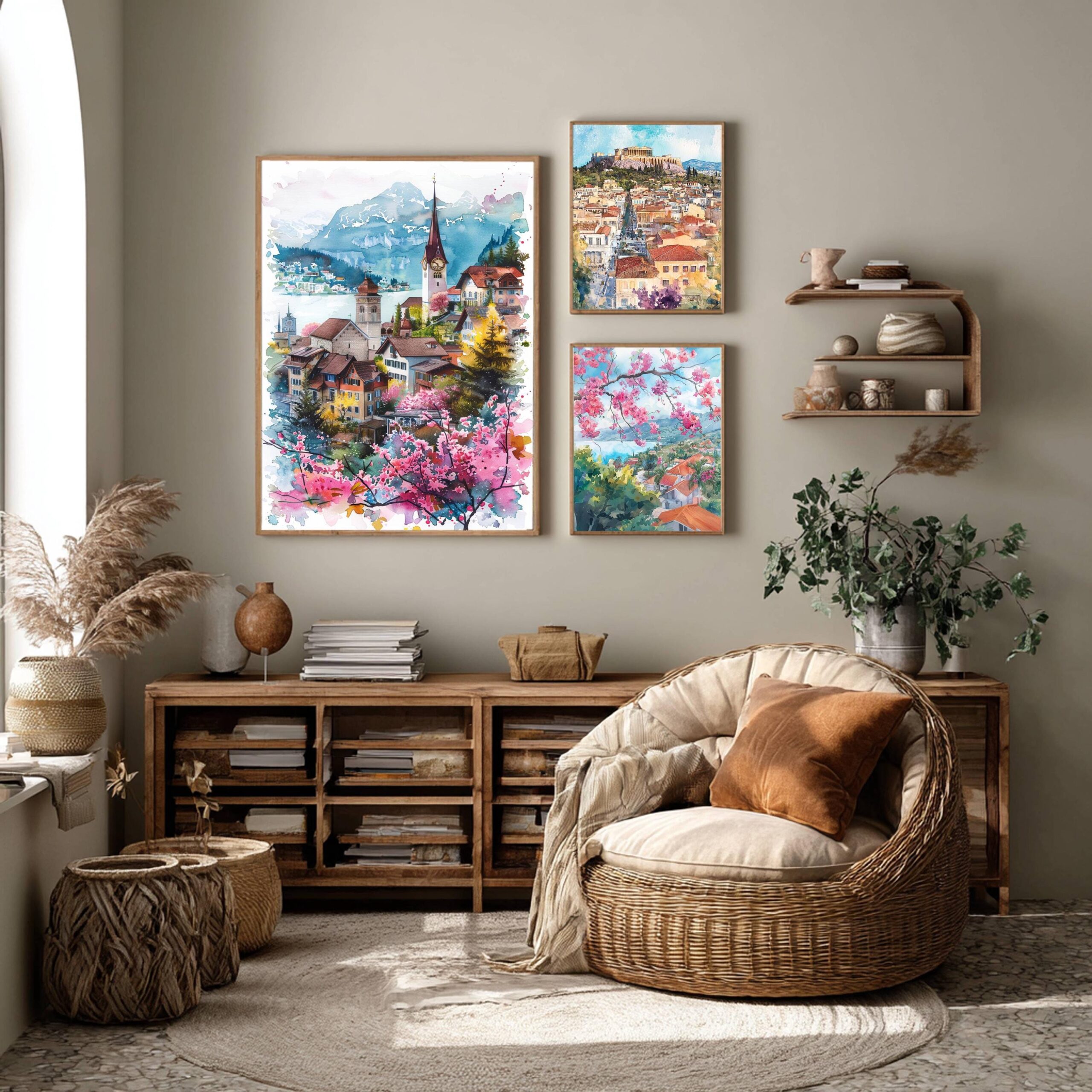 Switzerland Watercolor Art Print: Europe Travel Poster - Image 7