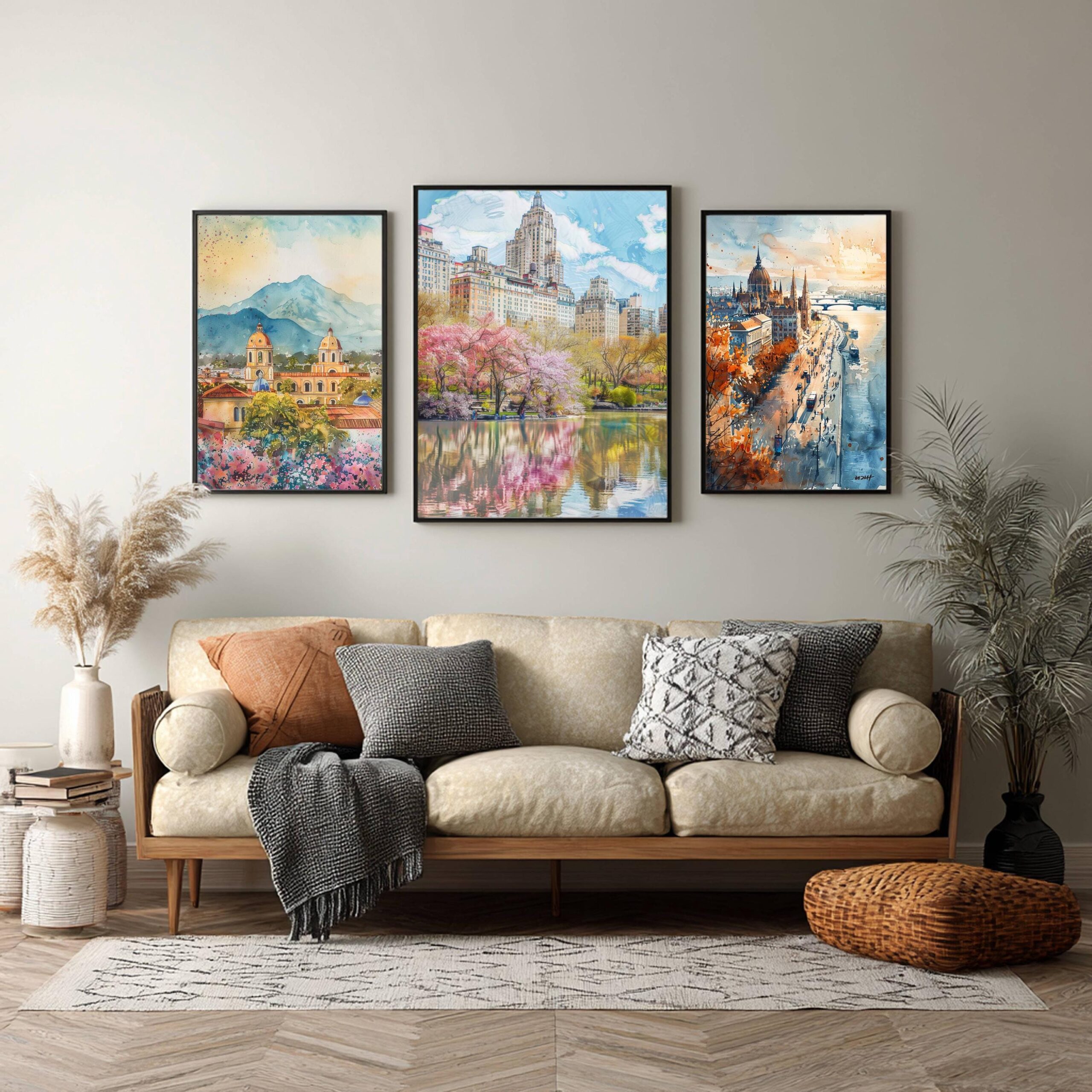 Central Park New York Watercolor Print: USA Travel Art Poster - Image 5