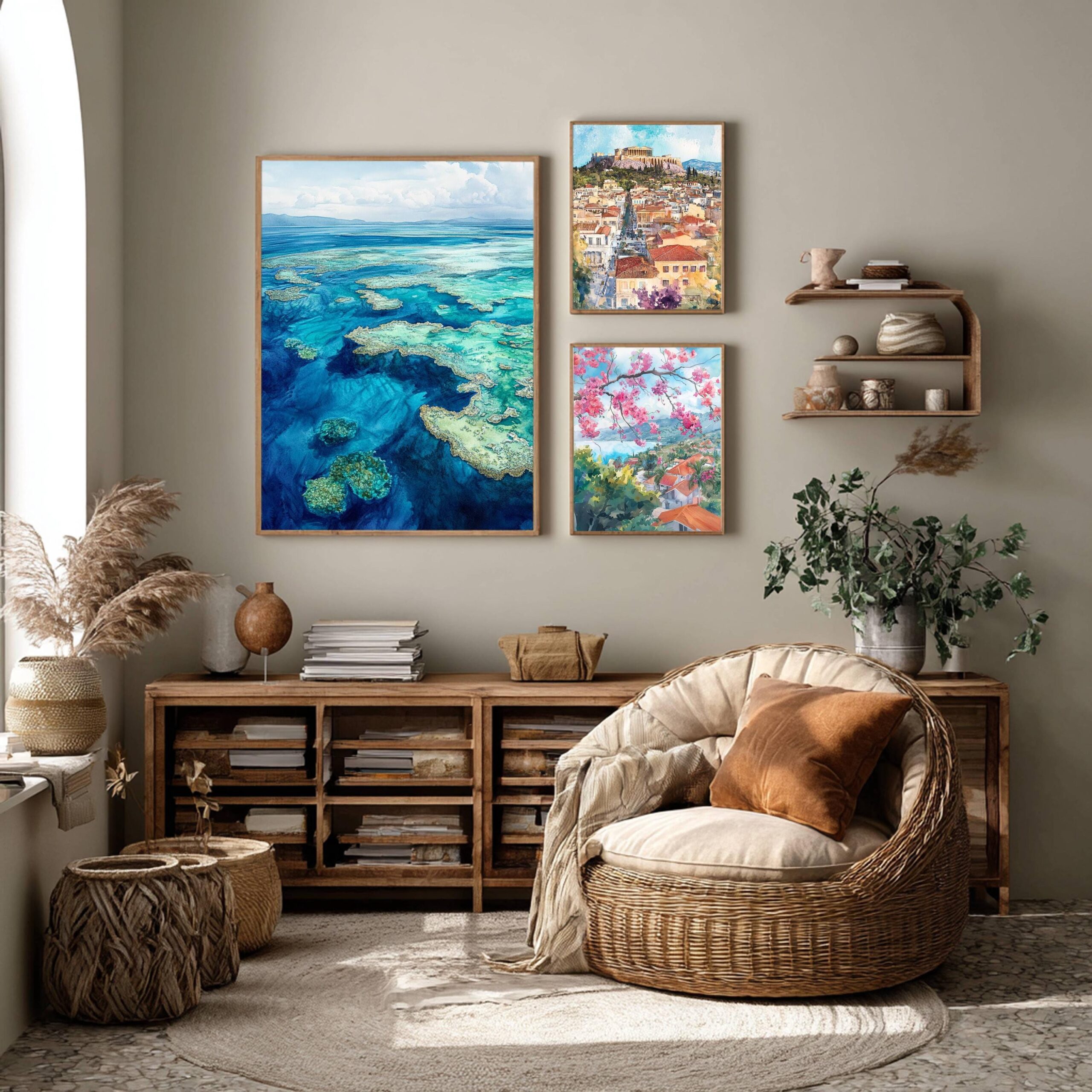 Barrier Reef Australia Watercolor Print: Australian Travel Art Print - Image 6