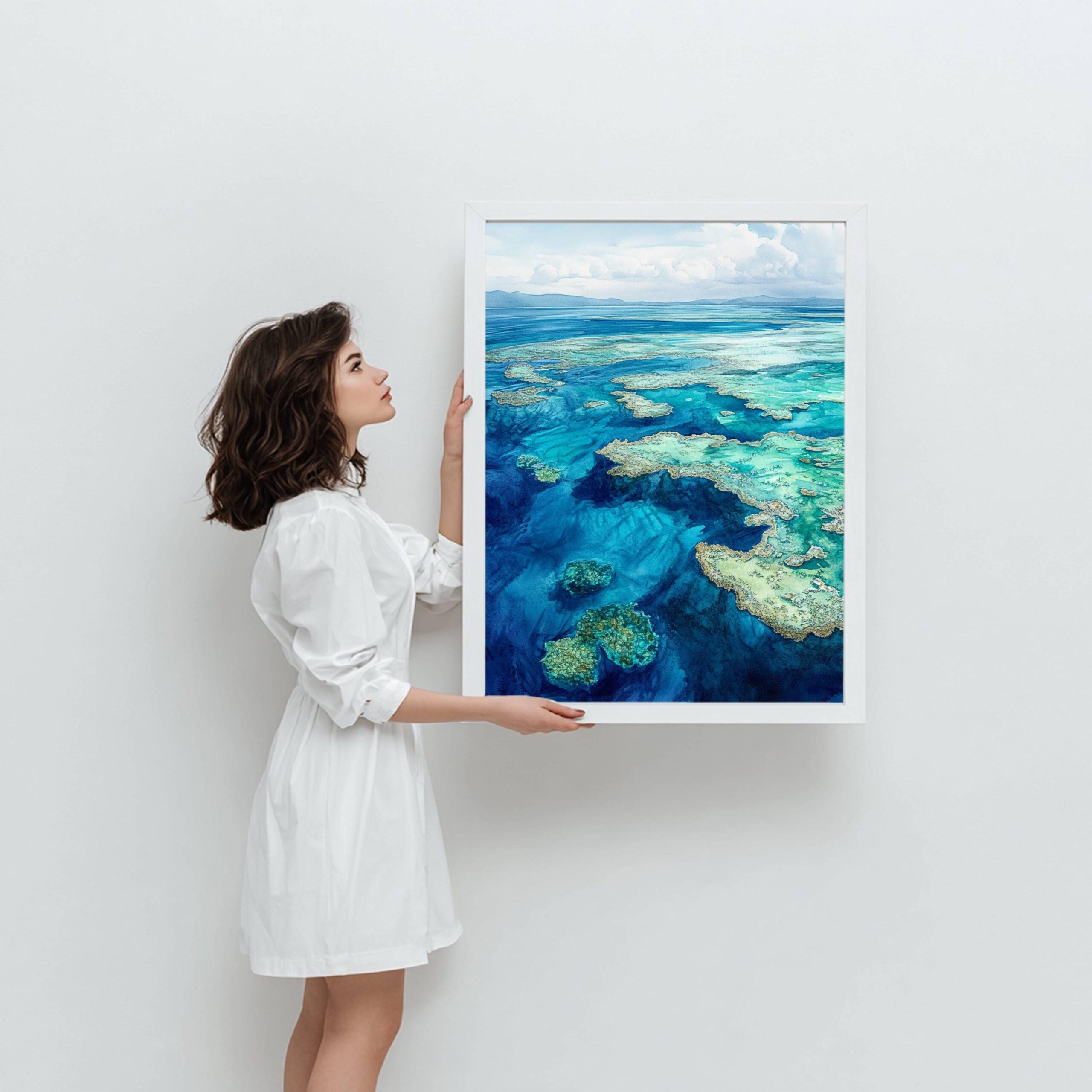 Barrier Reef Australia Watercolor Print: Australian Travel Art Print - Image 3