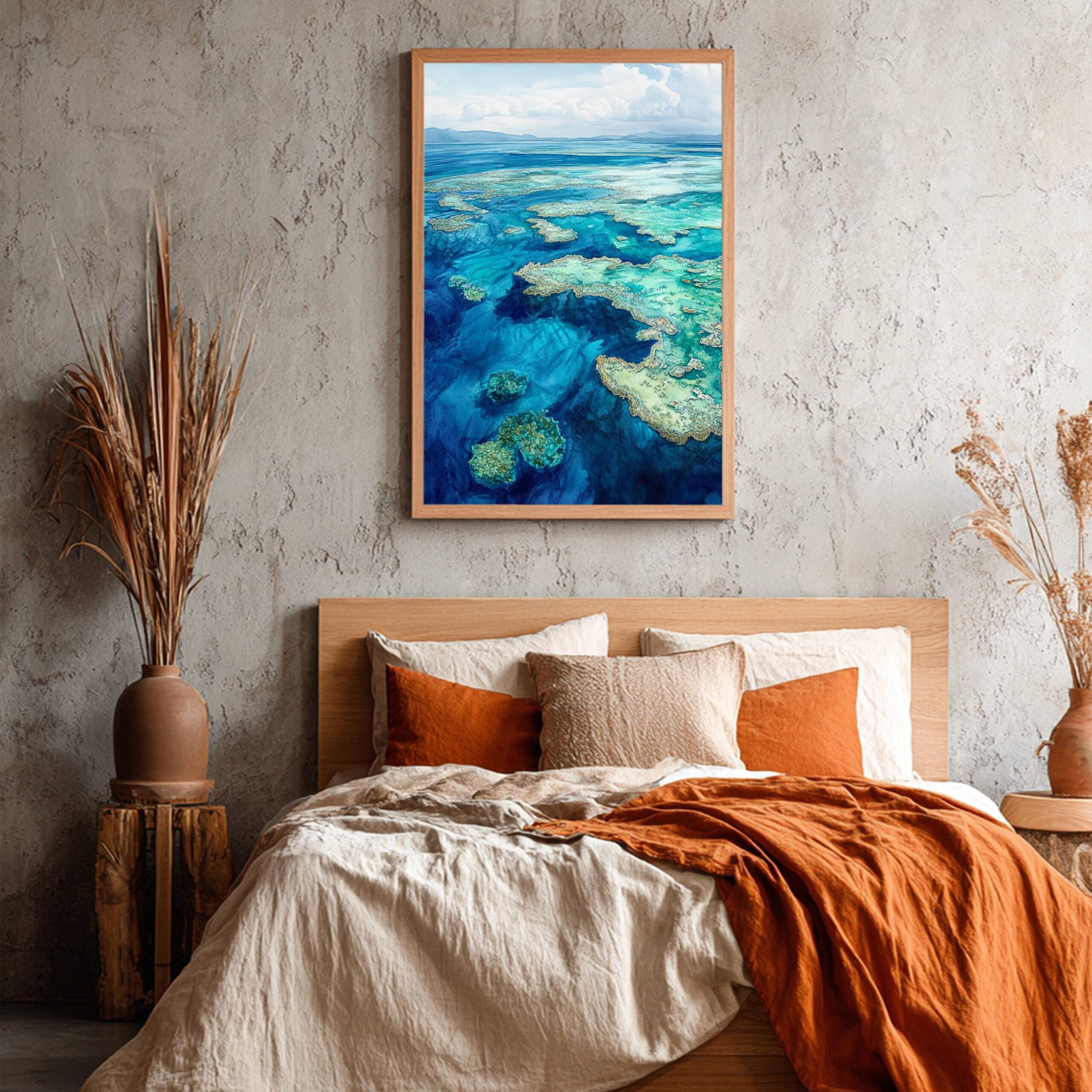 Barrier Reef Australia Watercolor Print: Australian Travel Art Print - Image 7