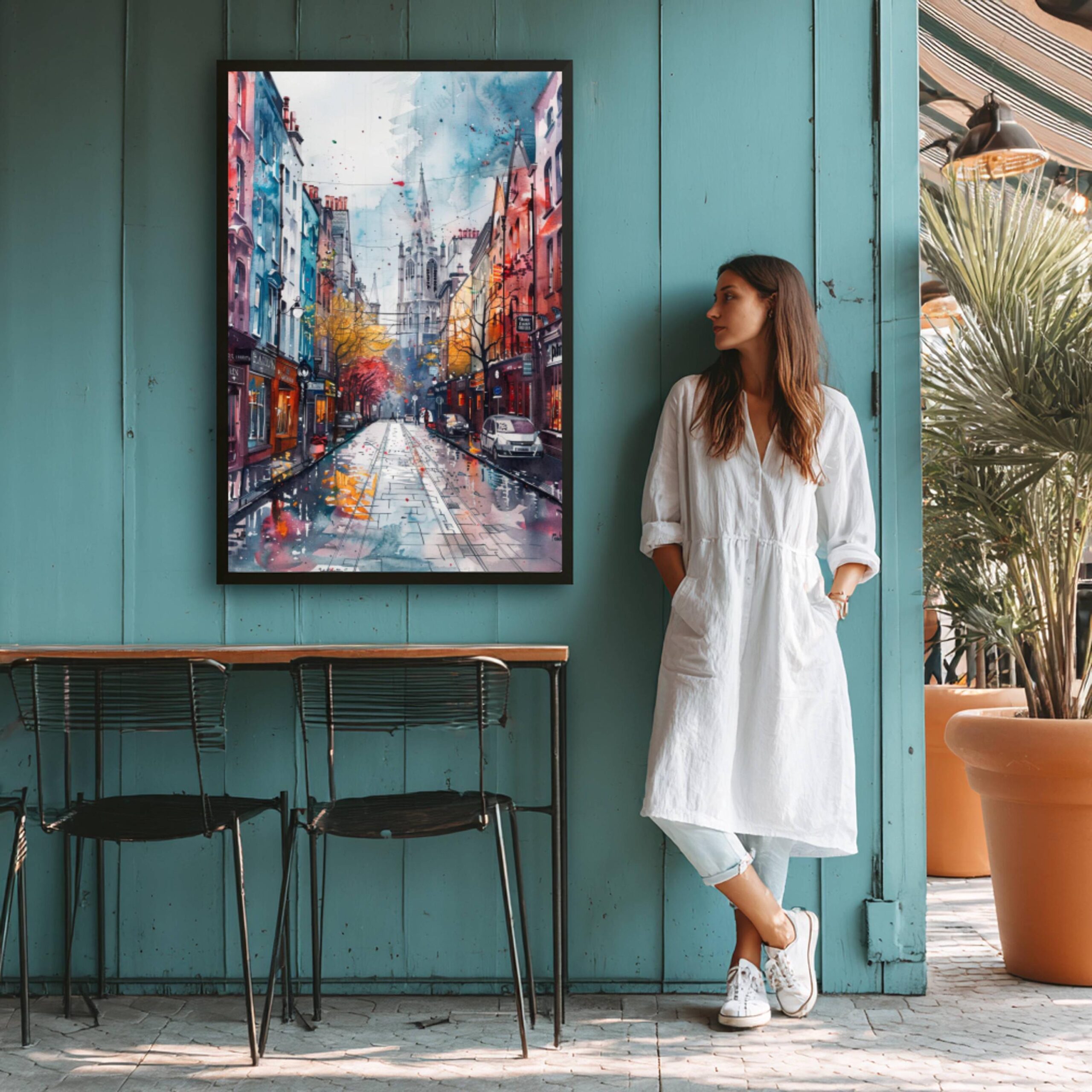 Dublin Republic of Ireland Watercolor Art Print: Europe Travel Art Poster - Image 4