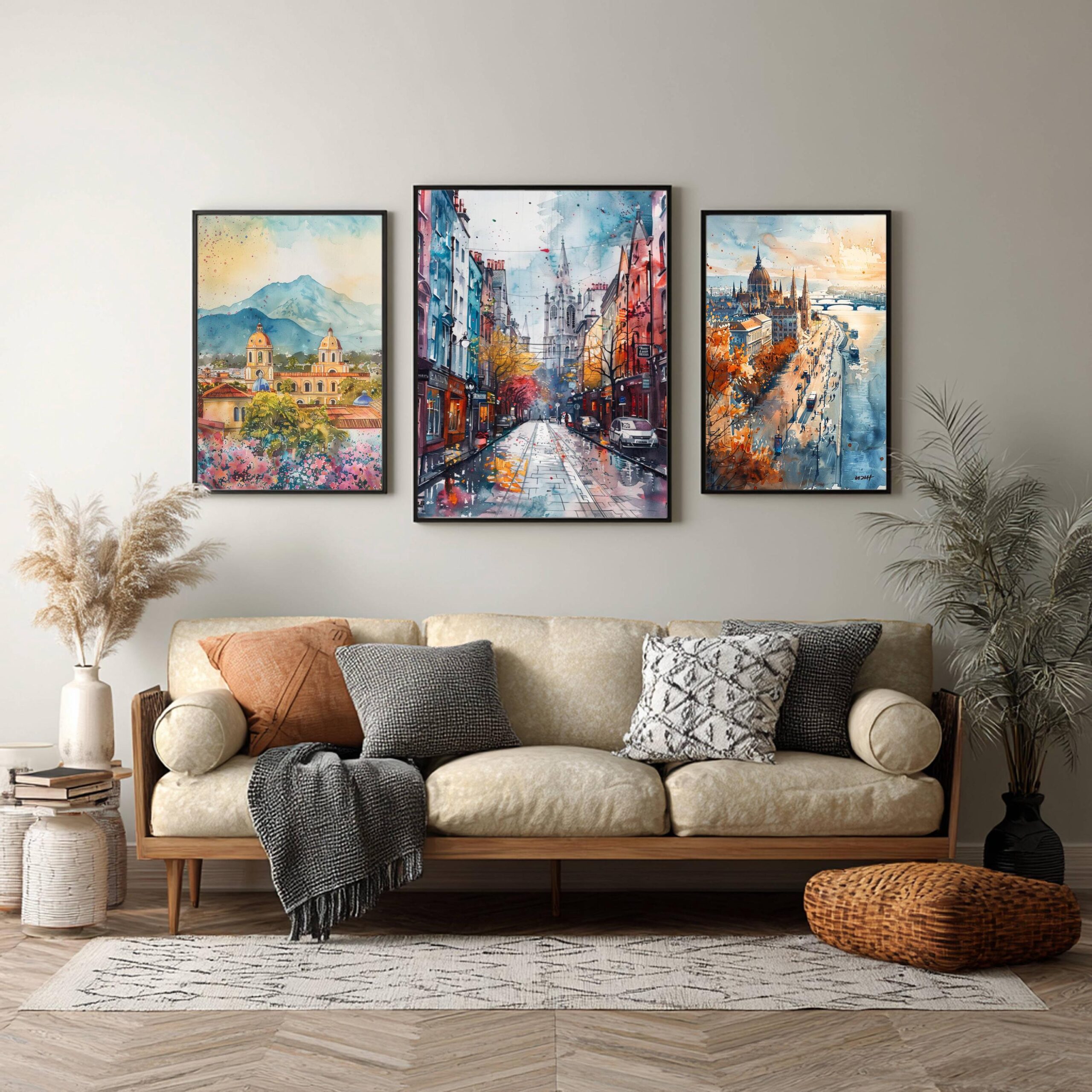 Dublin Republic of Ireland Watercolor Art Print: Europe Travel Art Poster - Image 5