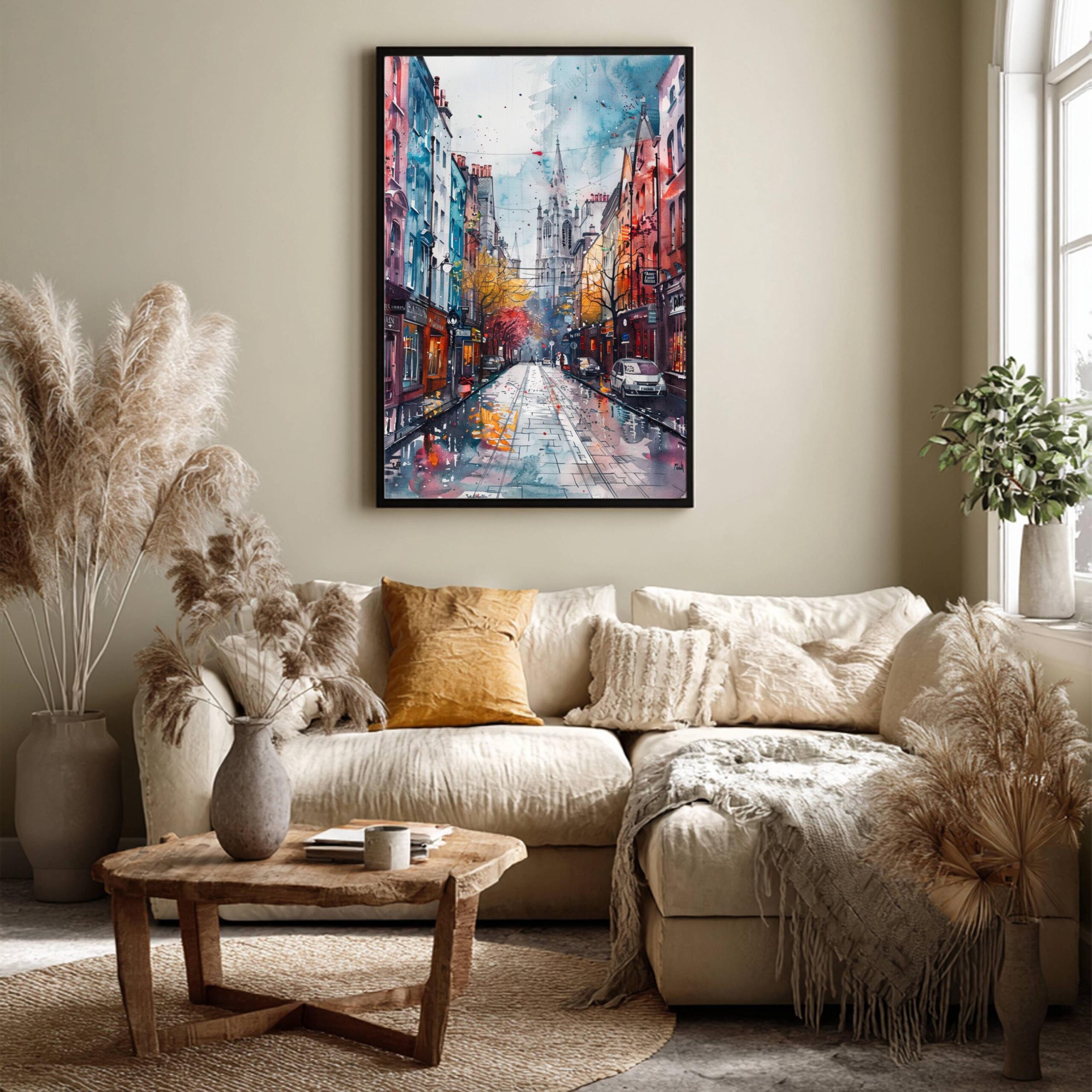 Dublin Republic of Ireland Watercolor Art Print: Europe Travel Art Poster - Image 7