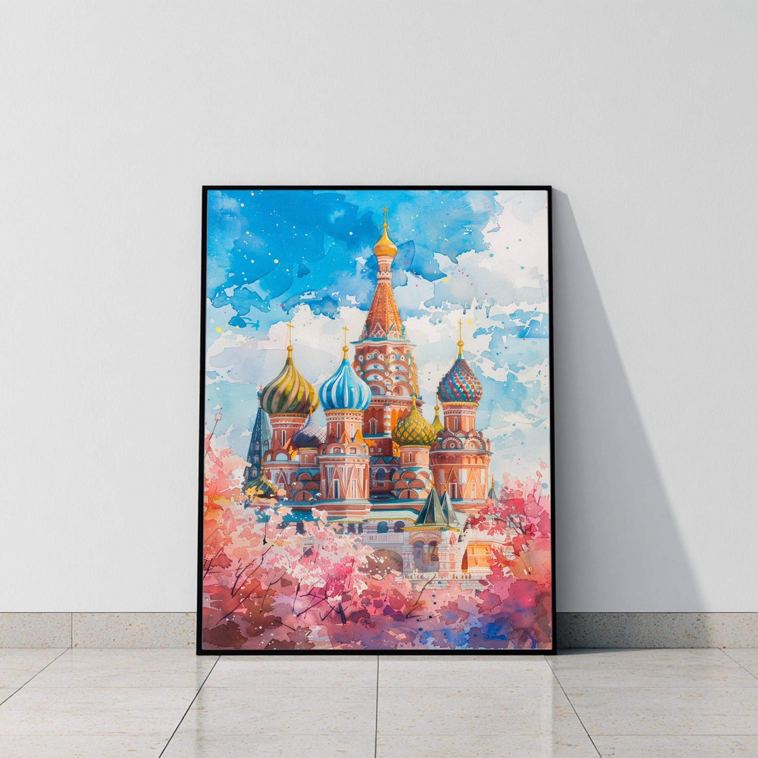 Russia Watercolor Art Print: Europe Art Travel Poster - Image 9